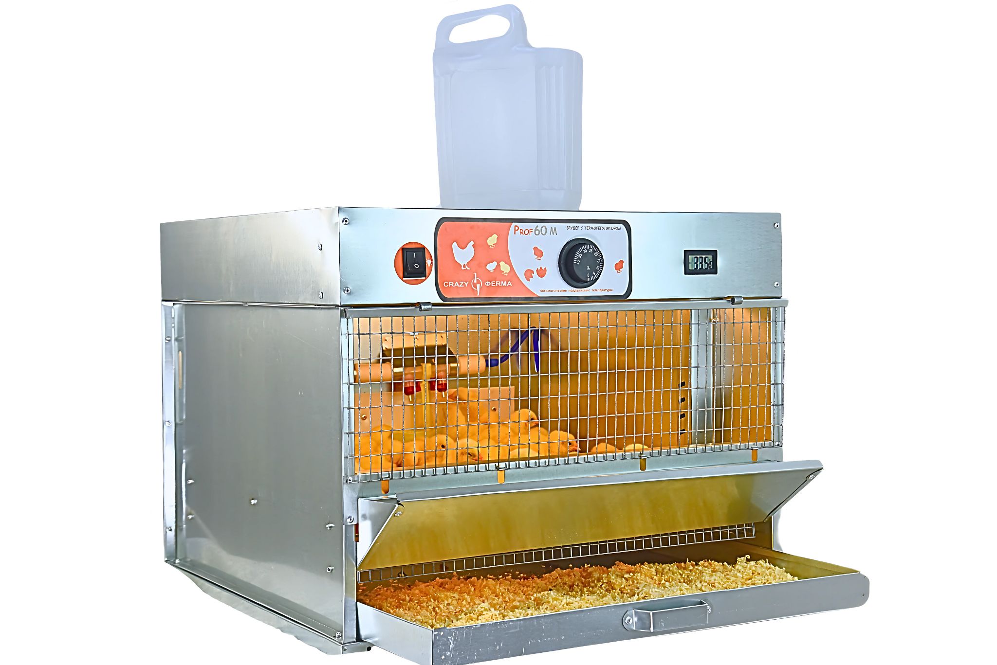 Брудер для цыплят "Проф 60 ЗM" с механическим терморегулятором корпус оцинковка. Фото 16