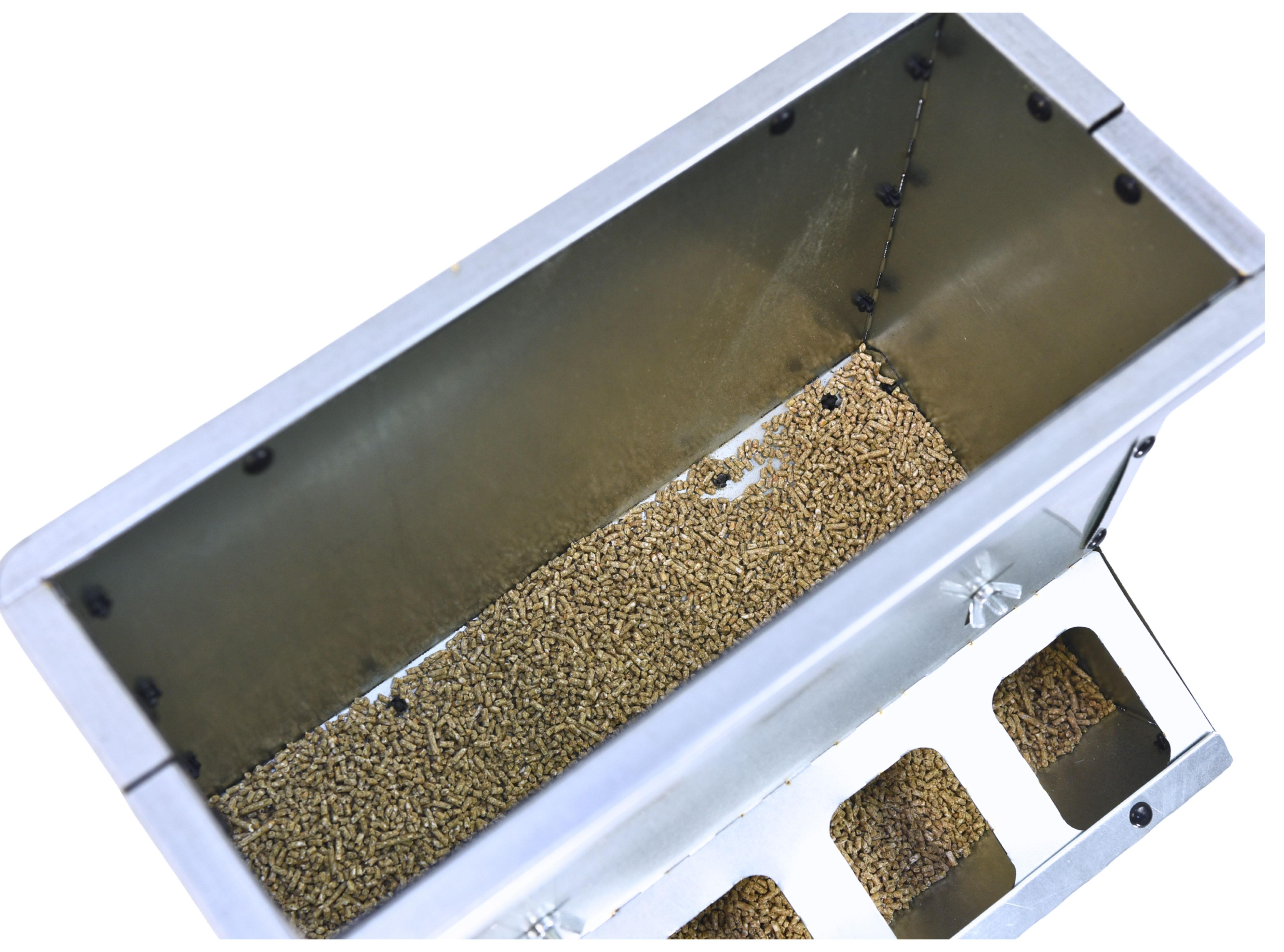 Кормушка бункерная двухсторонняя "Нетпотерь 20-2" фронт кормления на 16 голов. Фото 7 Кормушка бункерная двухсторонняя "Нетпотерь 20-2" фронт кормления на 16 голов. Фото 7