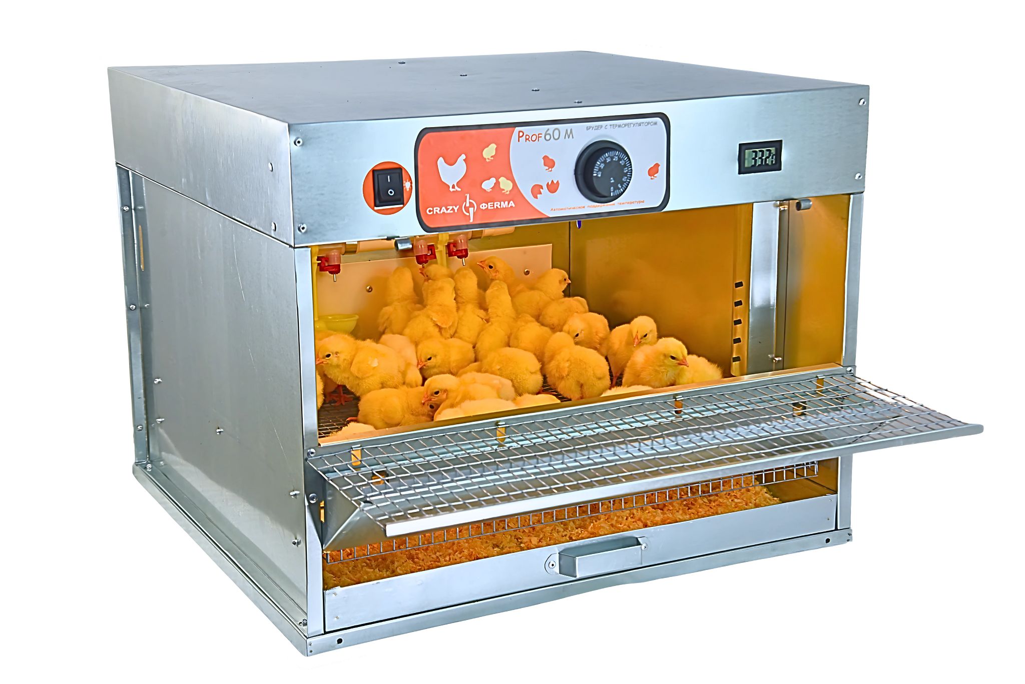Брудер для цыплят "Проф 60 ЗM" с механическим терморегулятором корпус оцинковка. Фото 10