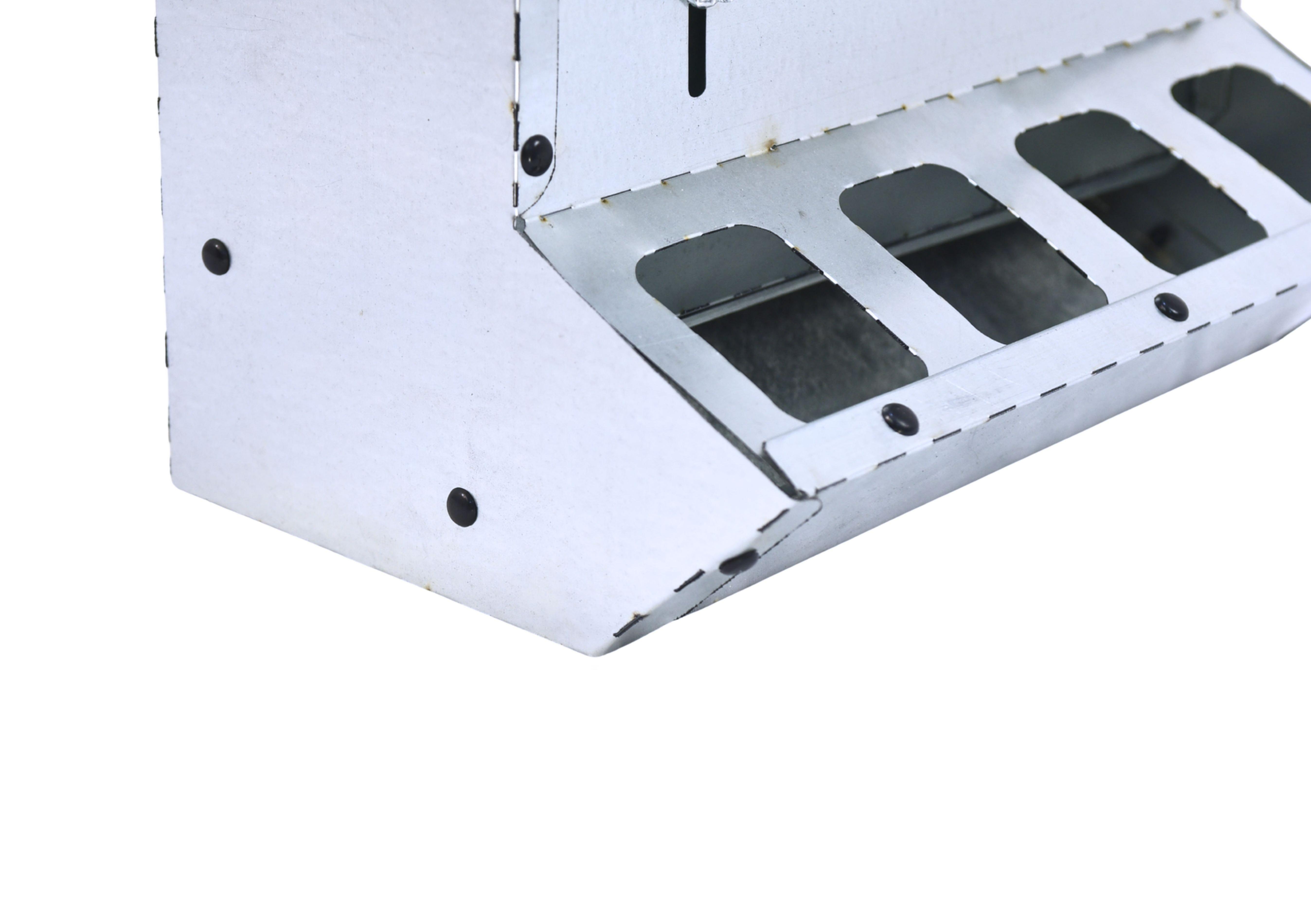 Кормушка бункерная двухсторонняя "Нетпотерь 25-2"  фронт кормления на 20 голов. Фото 12