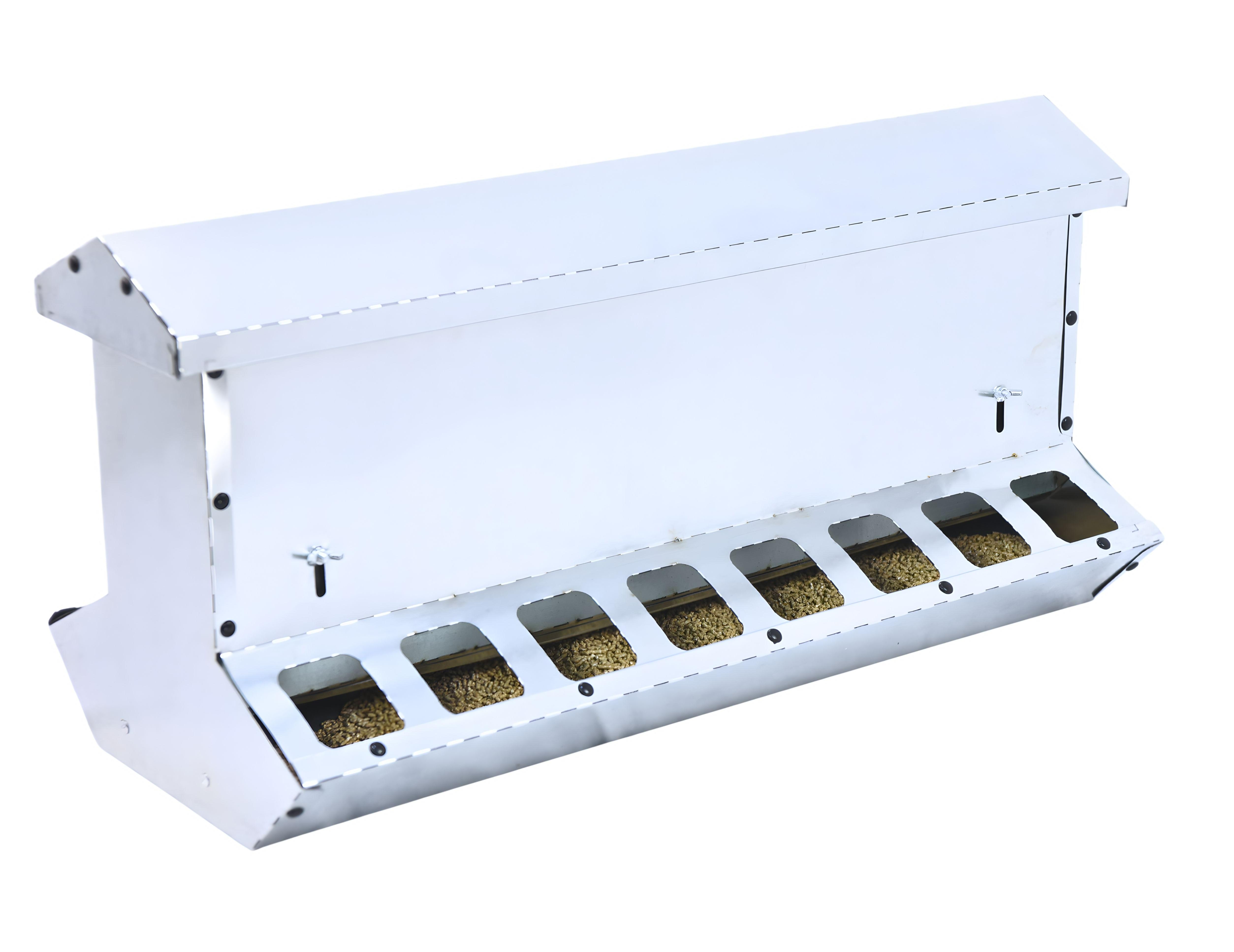 Кормушка бункерная двухсторонняя "Нетпотерь 20-2" фронт кормления на 16 голов. Фото 1 Кормушка бункерная двухсторонняя "Нетпотерь 20-2" фронт кормления на 16 голов. Фото 1