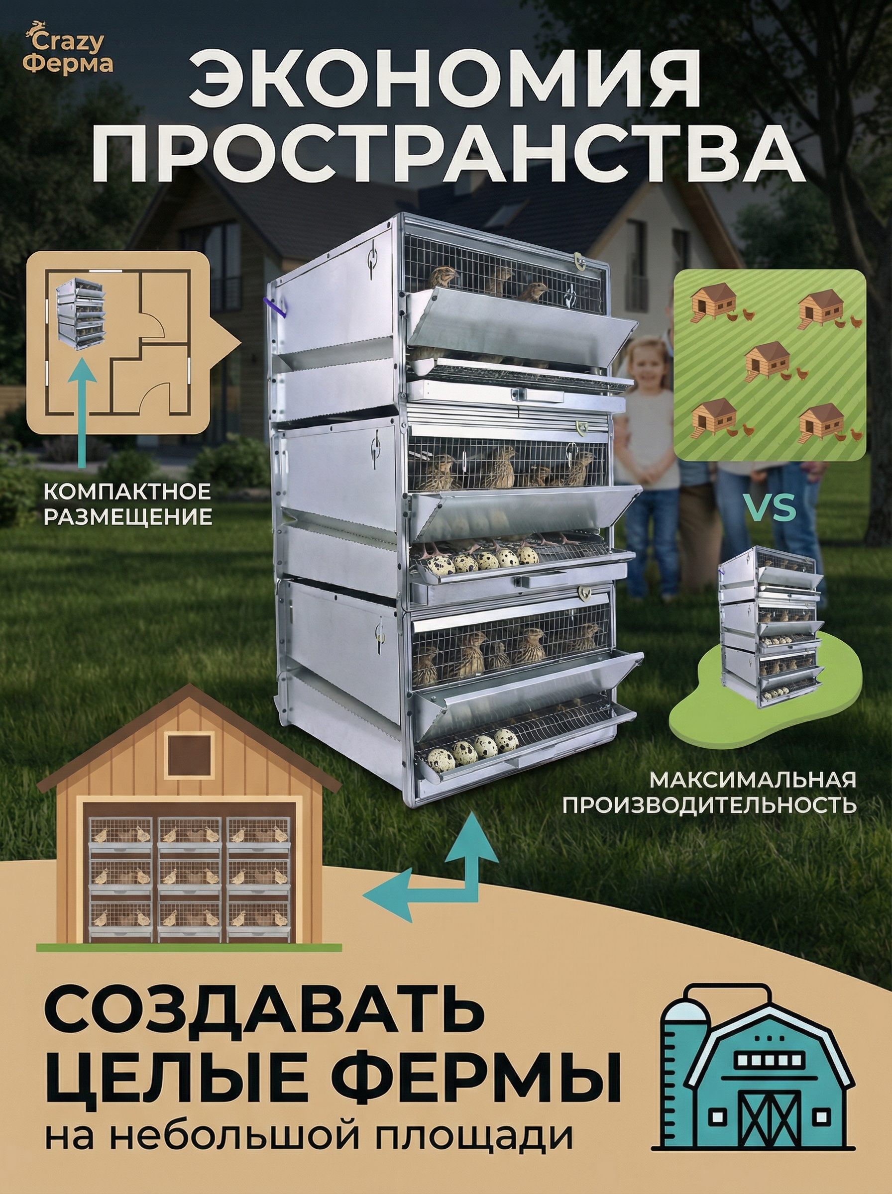 Рамная клетка для перепелов на 30 голов. Фото 8