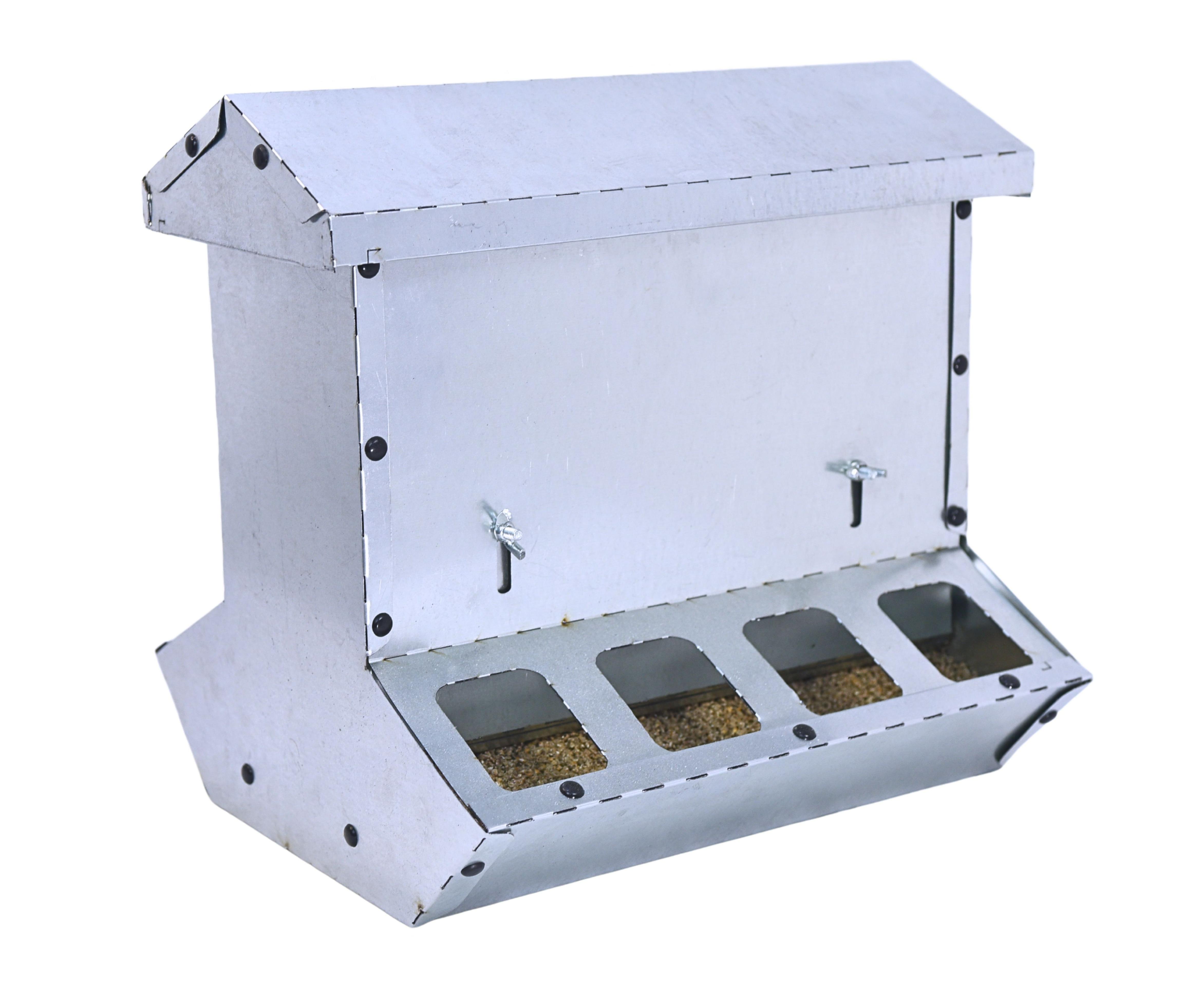 Кормушка бункерная двухсторонняя "Нетпотерь 10-2" фронт кормления на 8 голов. Фото 3