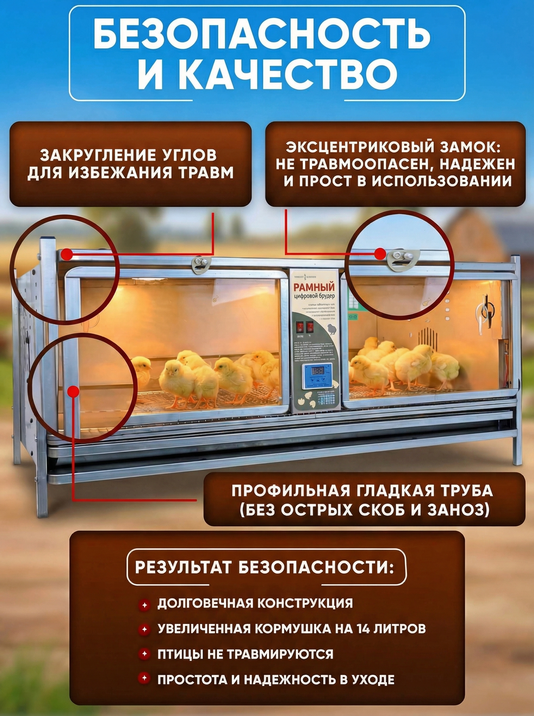 Рамный цифровой брудер 0716 Престиж. Фото 3