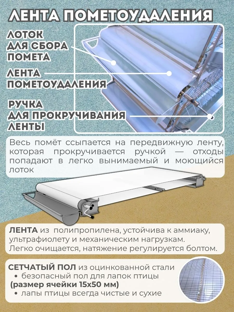 Клетка для бройлеров "Люкс-сетка" 3-12 "МультиПро". Фото 4