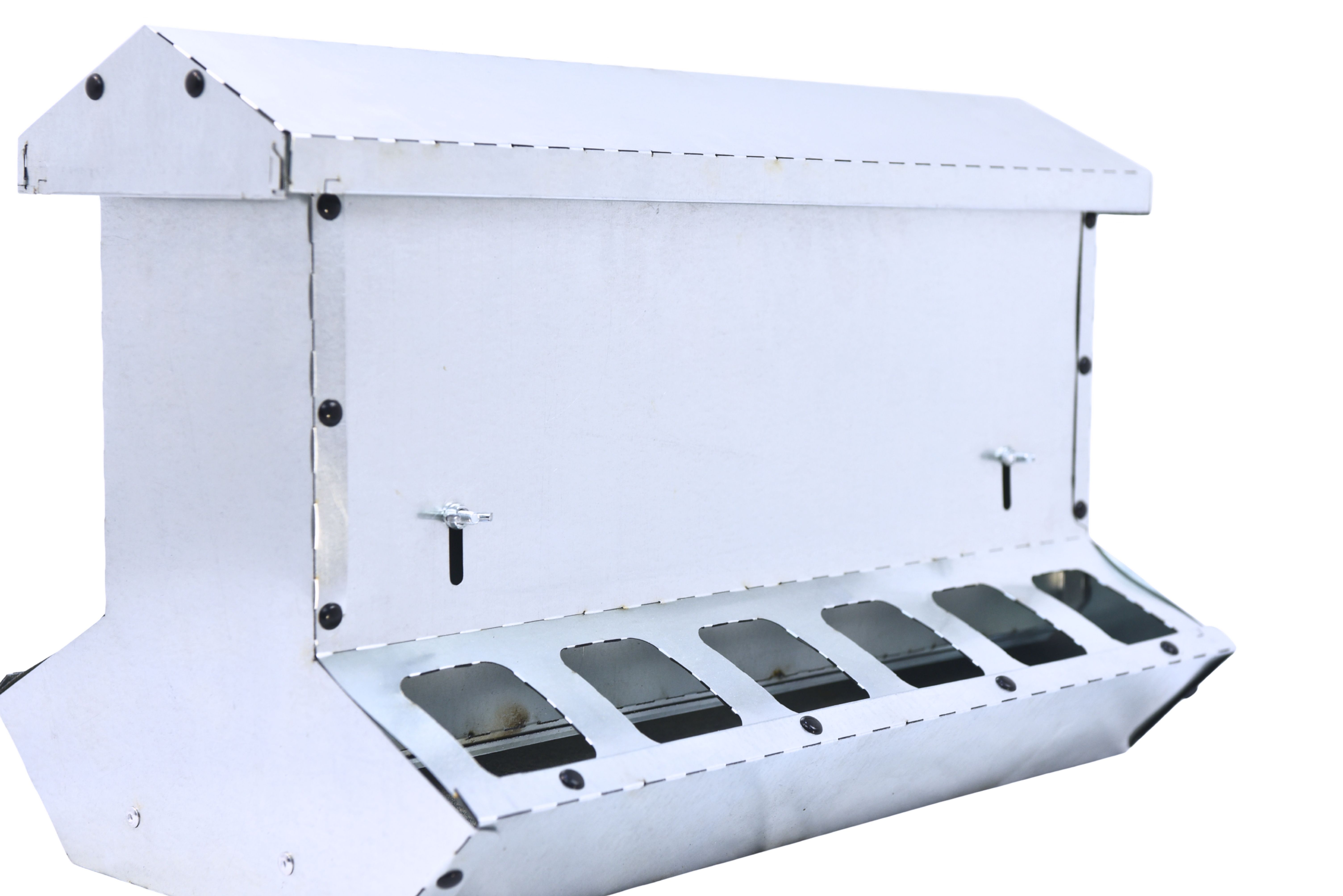 Кормушка бункерная двухсторонняя "Нетпотерь 15-2" фронт кормления на 12 голов. Фото 8