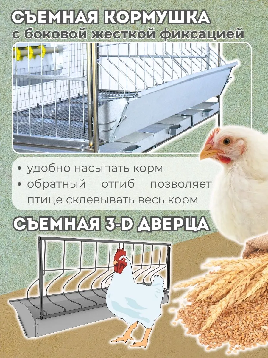 Клетка для бройлеров "Практик-сетка" 1-12 "МультиПро". Фото 3 Клетка для бройлеров "Практик-сетка" 1-12 "МультиПро". Фото 3