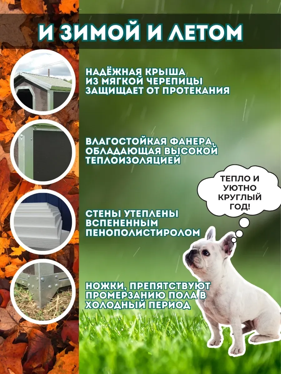 Будка для собак утепленная С. Фото 4 Будка для собак утепленная С. Фото 4