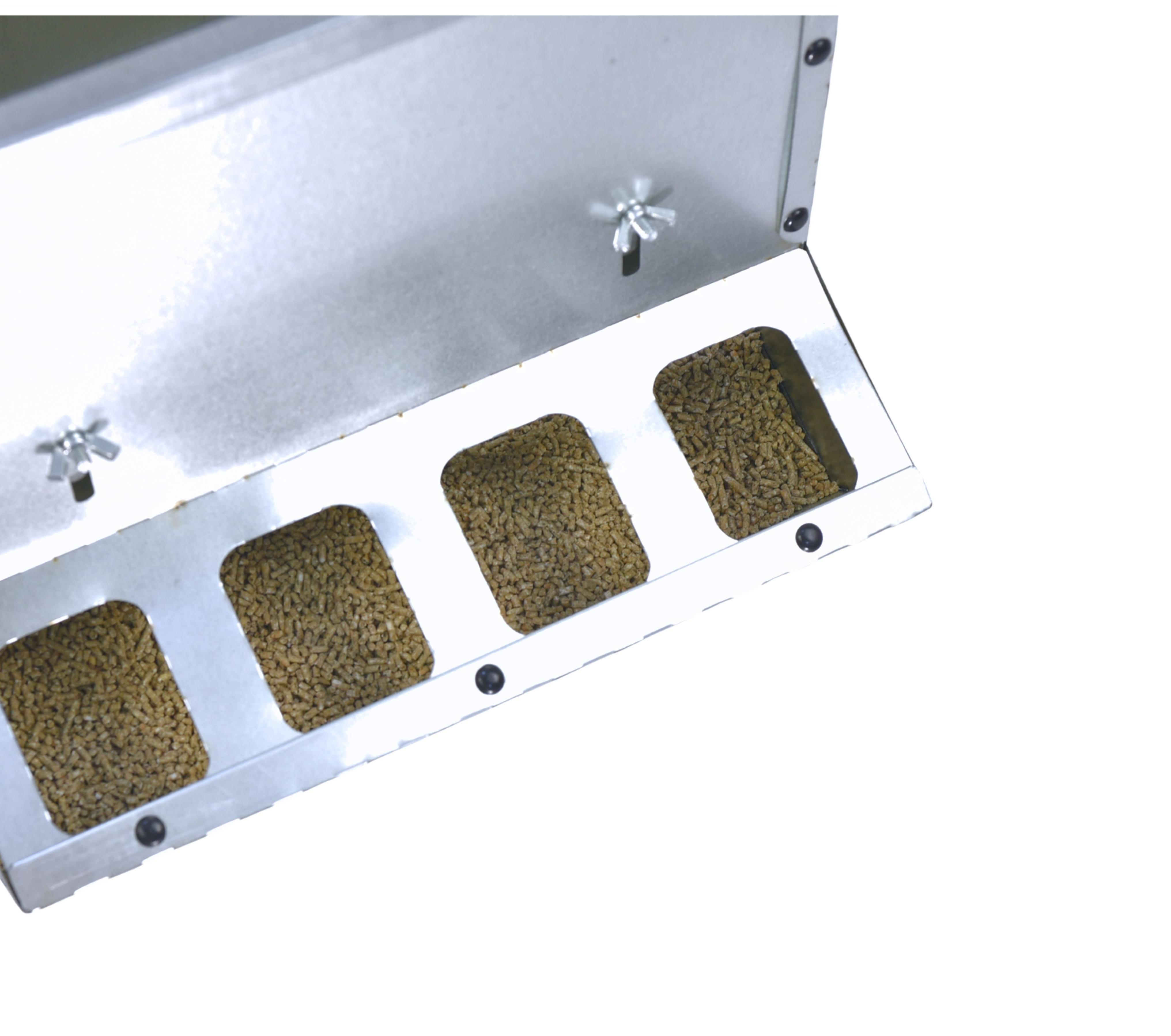 Кормушка бункерная двухсторонняя "Нетпотерь 20-2" фронт кормления на 16 голов. Фото 8 Кормушка бункерная двухсторонняя "Нетпотерь 20-2" фронт кормления на 16 голов. Фото 8