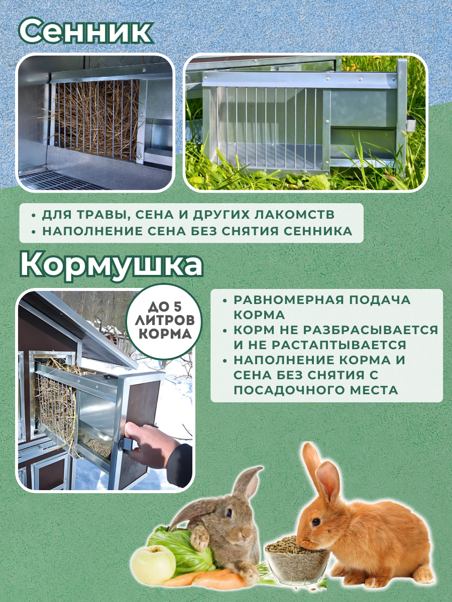 Утепленный отапливаемый крольчатник "Бестселлер" О-12. Фото 4