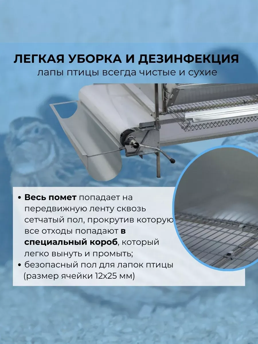 Клетка для перепелов "Люкс-металл" 2-5 на 550 голов "МультиПро". Фото 4 Клетка для перепелов "Люкс-металл" 2-5 на 550 голов "МультиПро". Фото 4