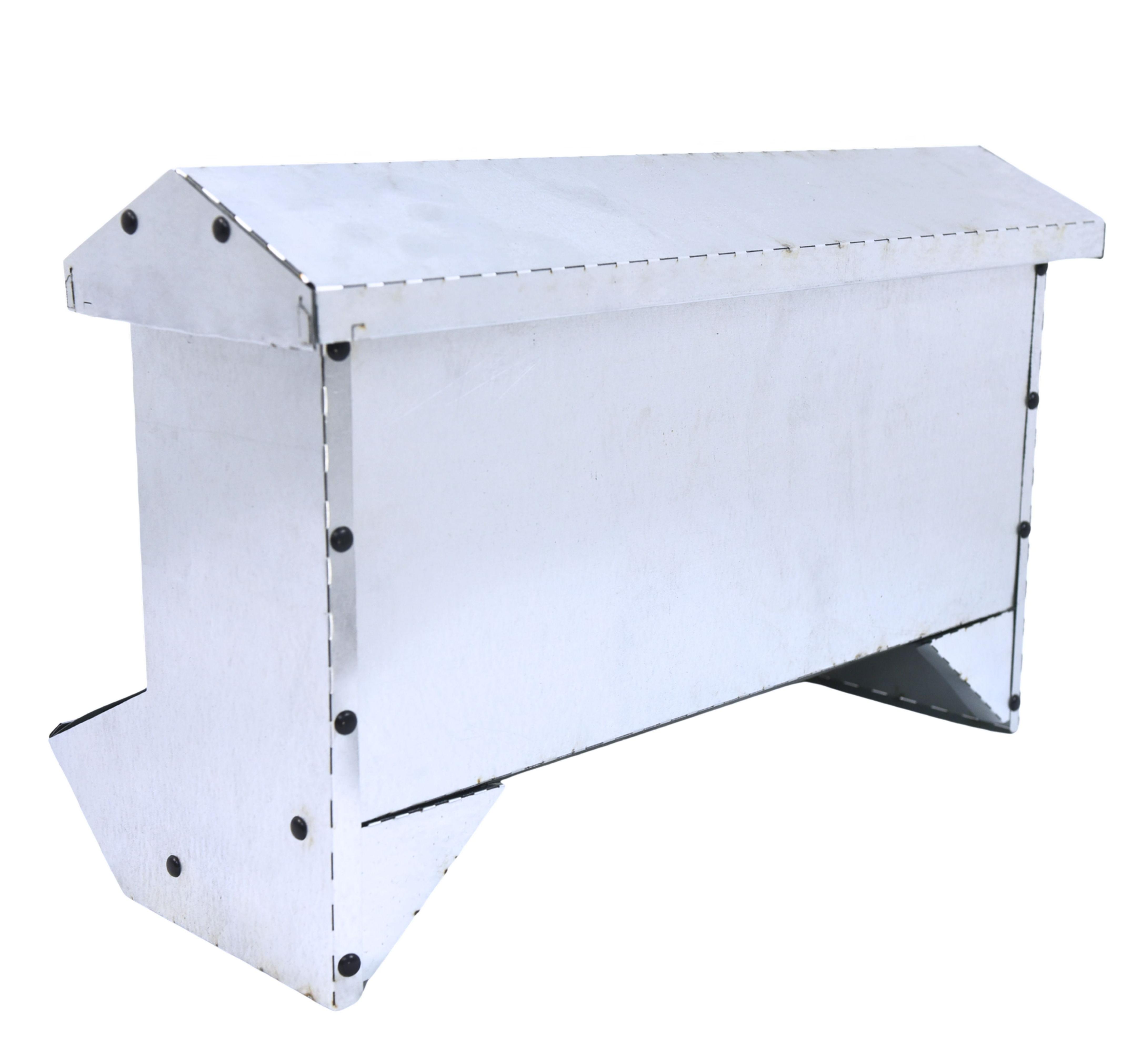 Кормушка бункерная односторонняя "Нетпотерь 10-1" фронт кормления на 4 головы. Фото 4