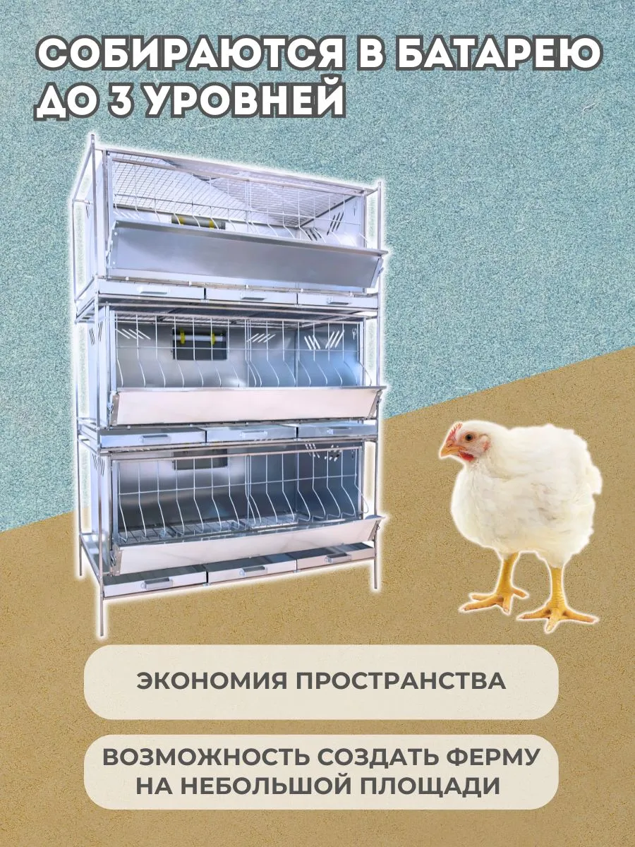 Клетка для бройлеров "База-сетка" 1-12 "МультиПро". Фото 5