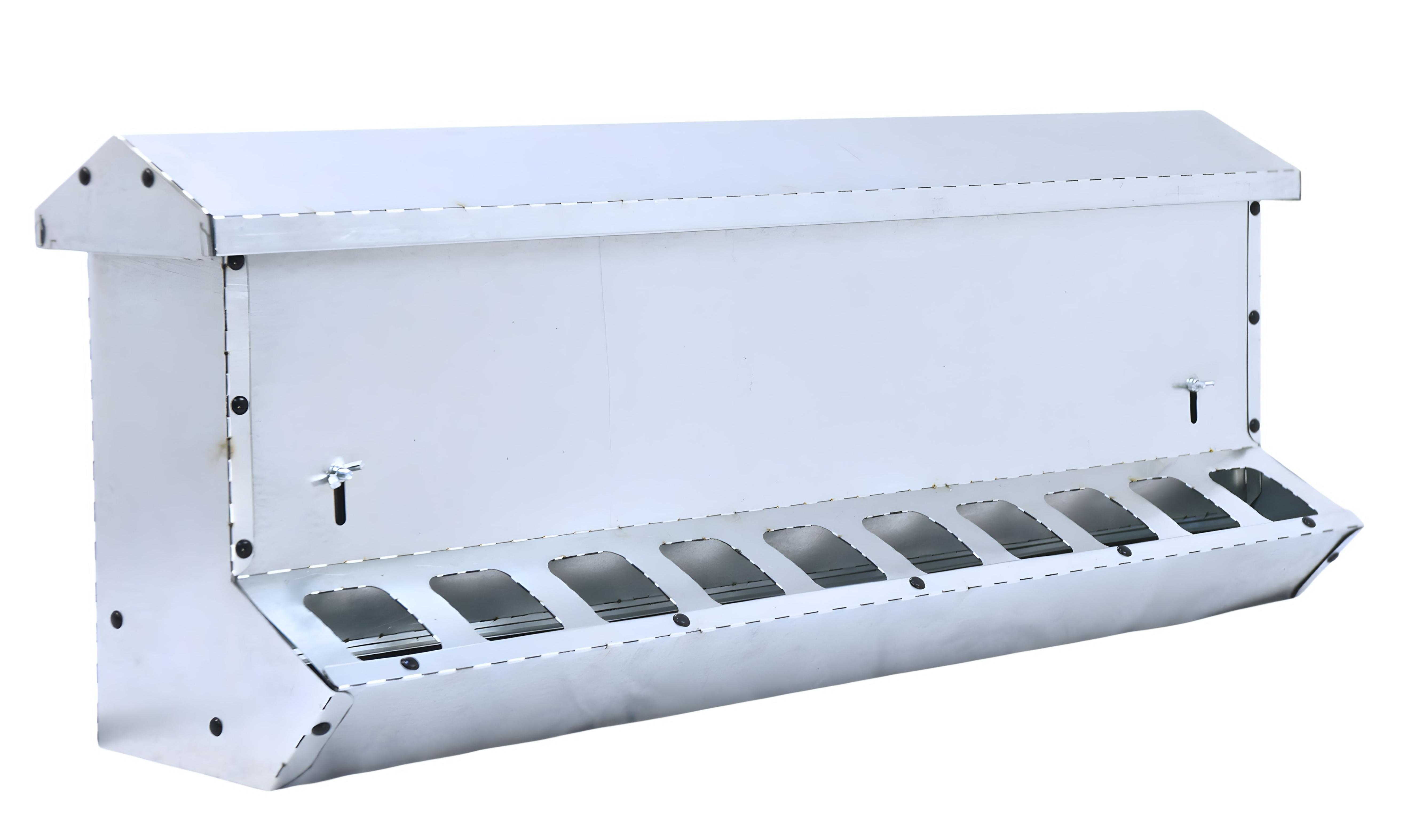 Кормушка бункерная односторонняя "Нетпотерь 25-1" фронт кормления на 10 голов. Фото 2 Кормушка бункерная односторонняя "Нетпотерь 25-1" фронт кормления на 10 голов. Фото 2