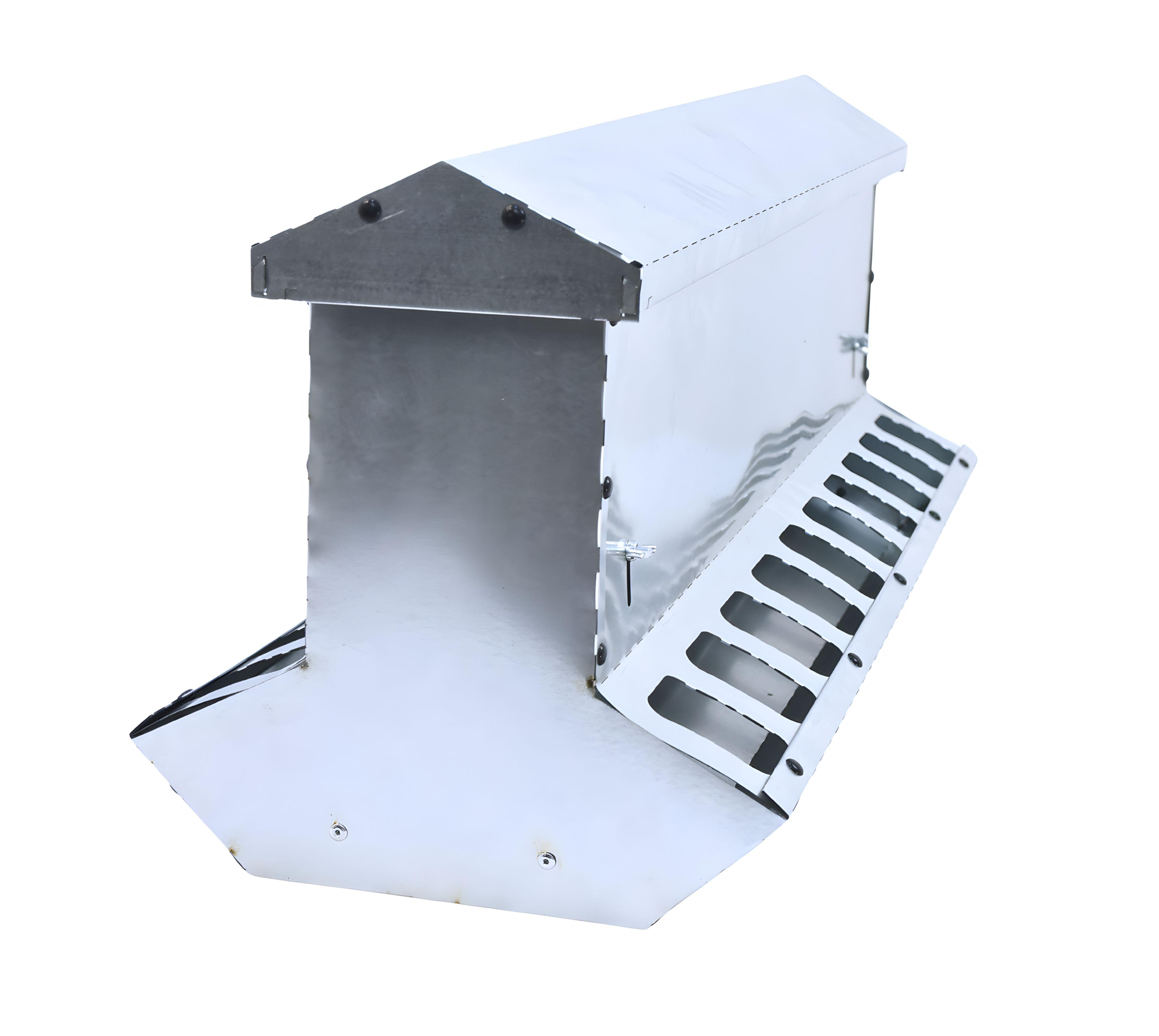 Кормушка бункерная двухсторонняя "Нетпотерь 25-2"  фронт кормления на 20 голов. Фото 4