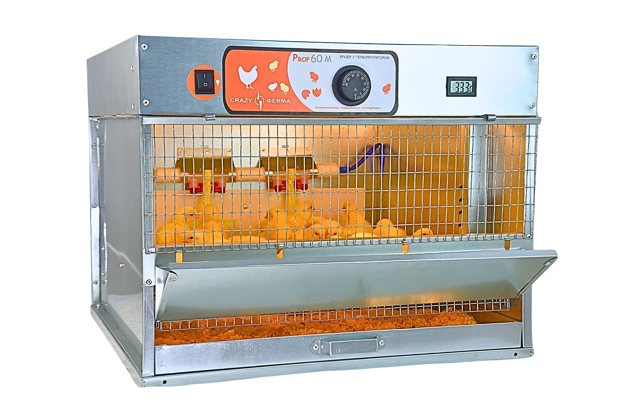 Брудер для цыплят "Проф 60 ЗM" с механическим терморегулятором корпус оцинковка. Фото 14