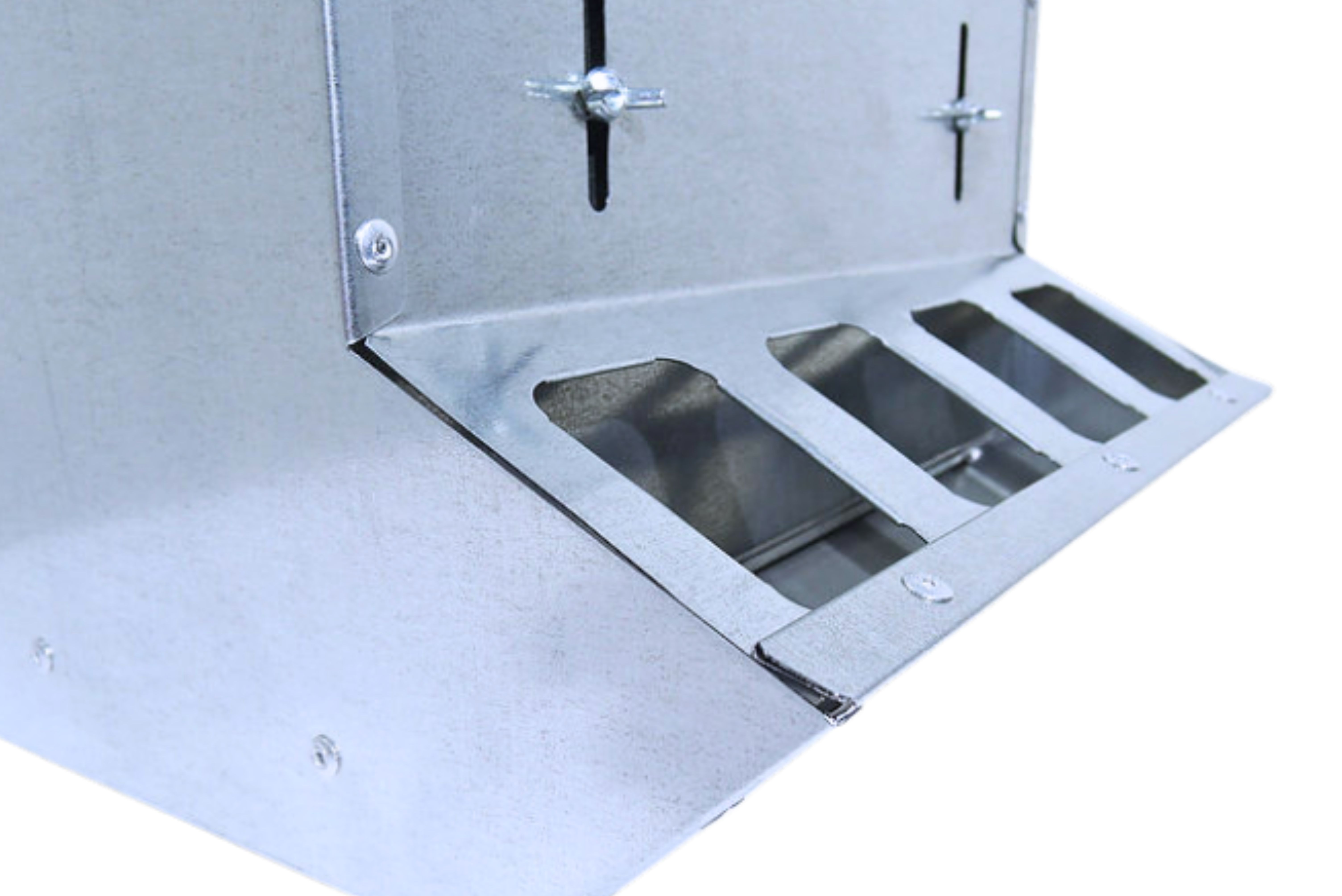 Кормушка бункерная двухсторонняя "Нетпотерь 20-2" фронт кормления на 16 голов. Фото 11 Кормушка бункерная двухсторонняя "Нетпотерь 20-2" фронт кормления на 16 голов. Фото 11