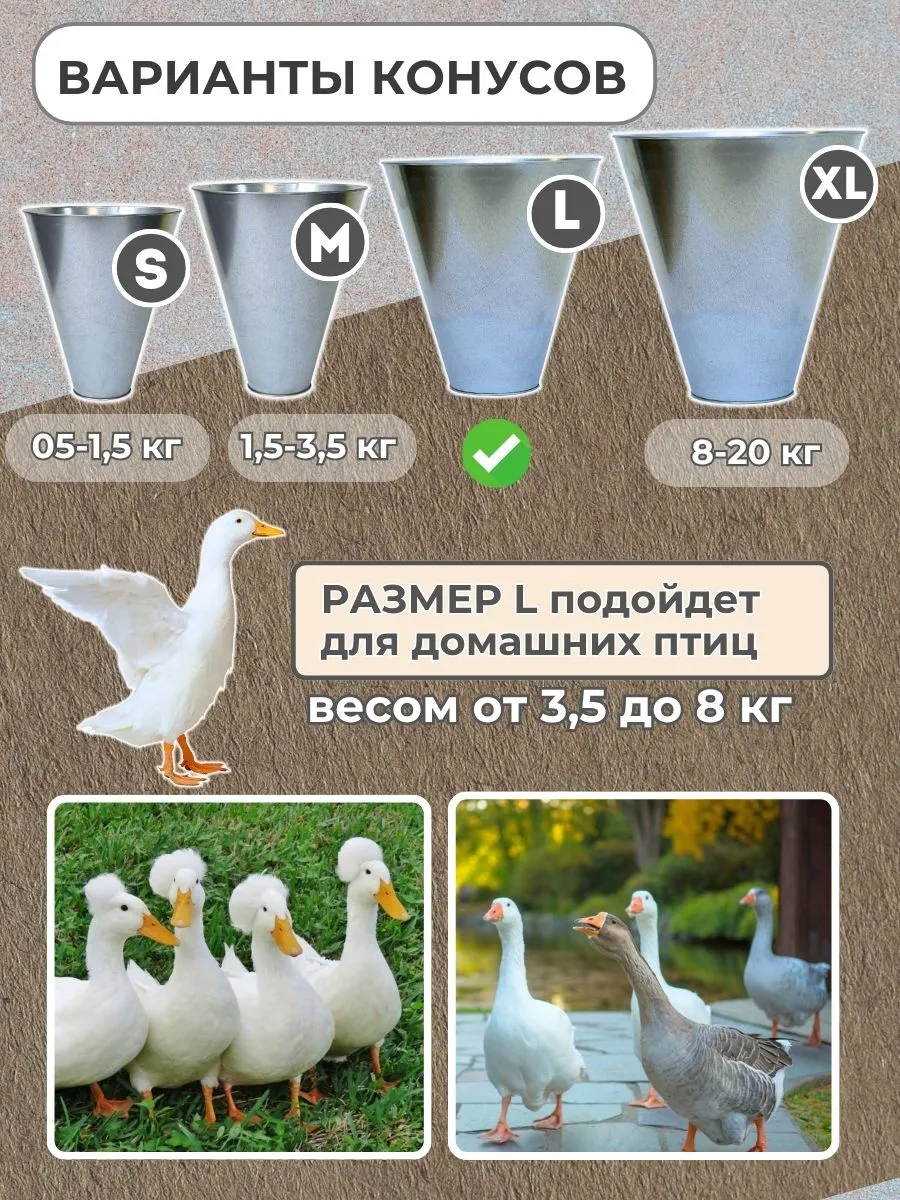 Конус для убоя "L" с кронштейном крепления - (D-125/310; Н-330). Фото 3 Конус для убоя "L" с кронштейном крепления - (D-125/310; Н-330). Фото 3