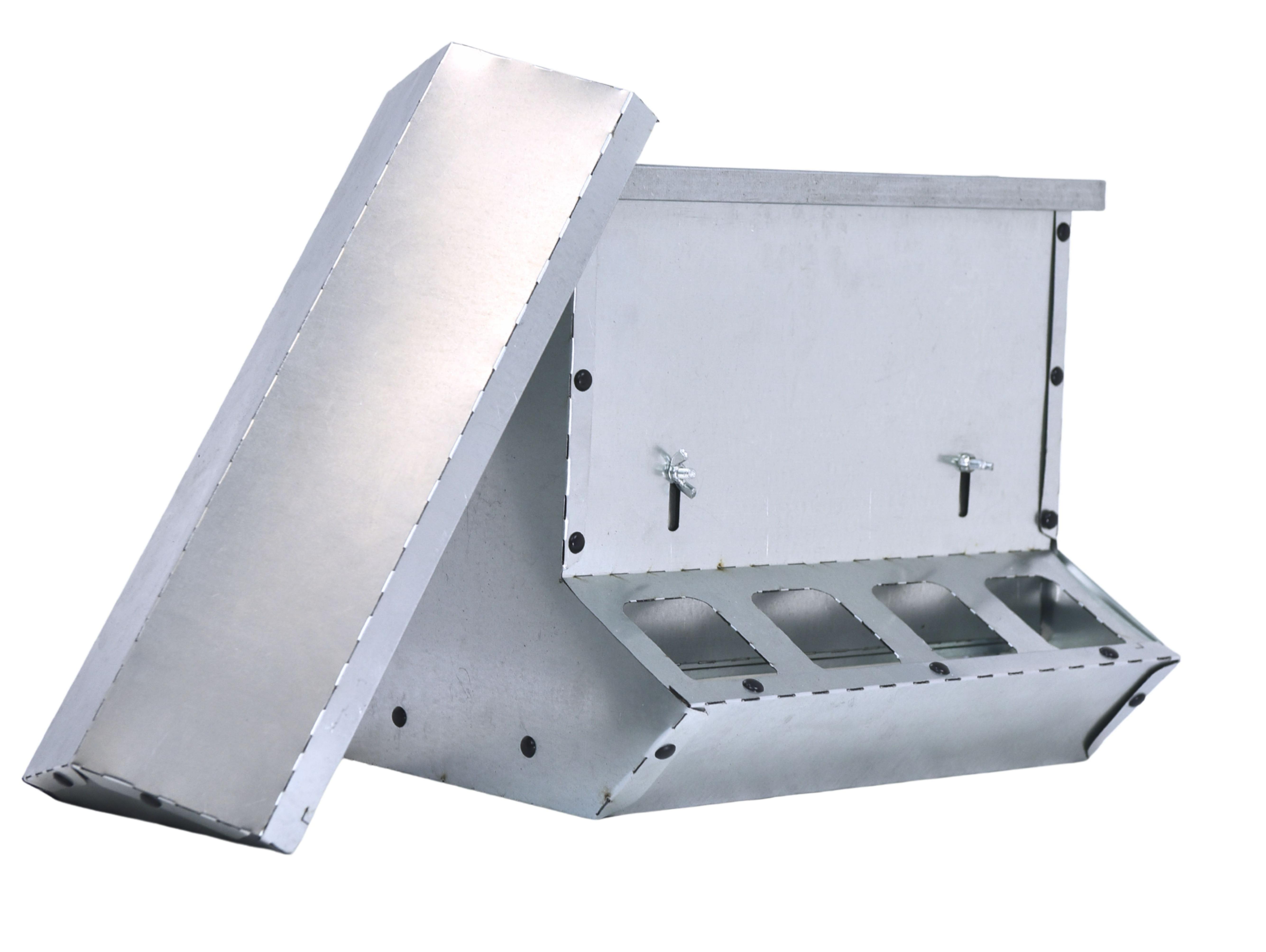 Кормушка бункерная двухсторонняя "Нетпотерь 10-2" фронт кормления на 8 голов. Фото 7