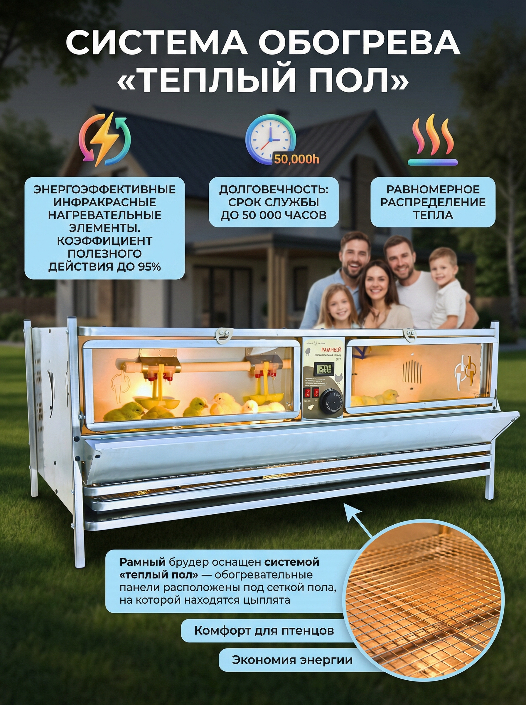 Рамный автоматический брудер 0707 Престиж. Фото 9