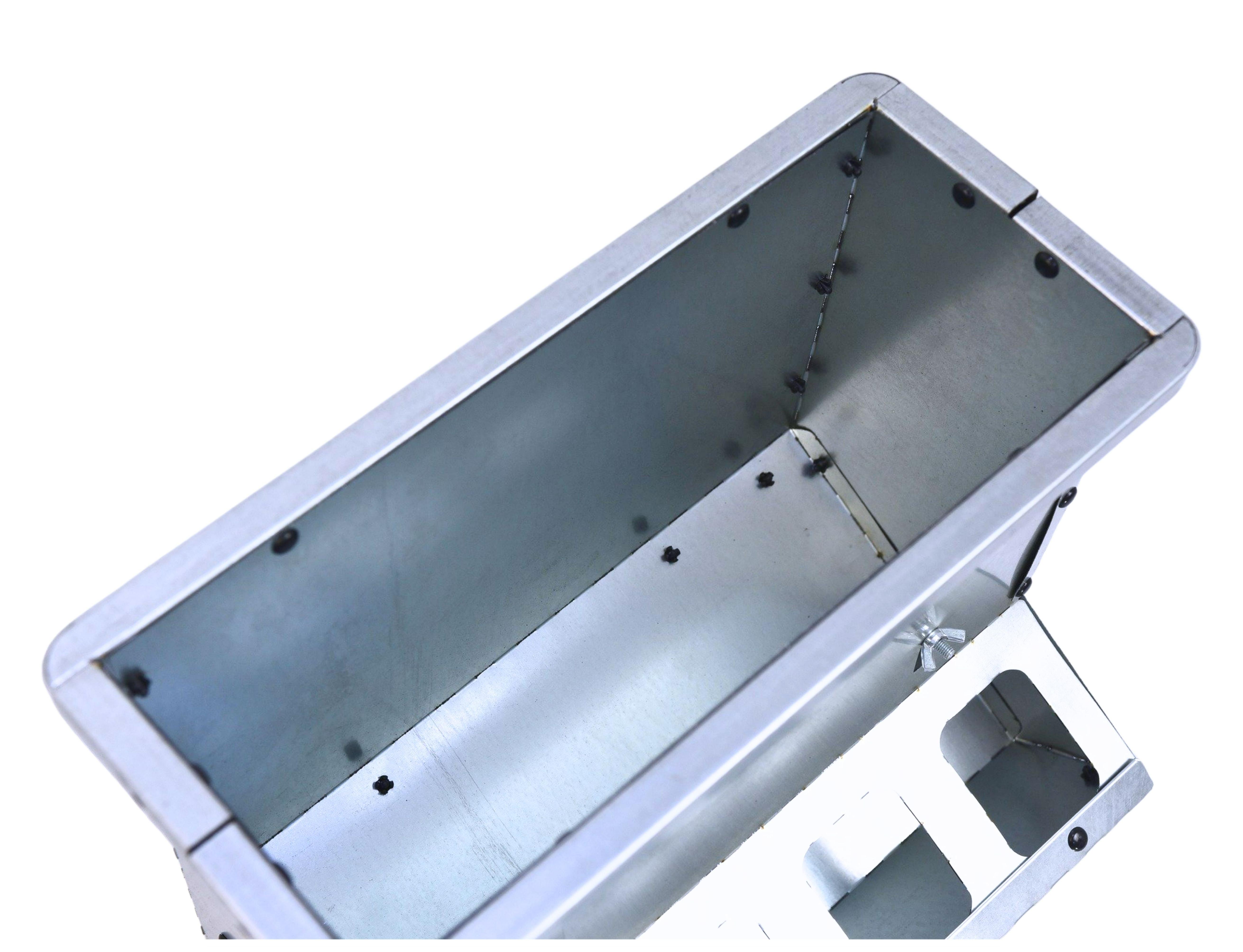 Кормушка бункерная односторонняя "Нетпотерь 10-1" фронт кормления на 4 головы. Фото 9