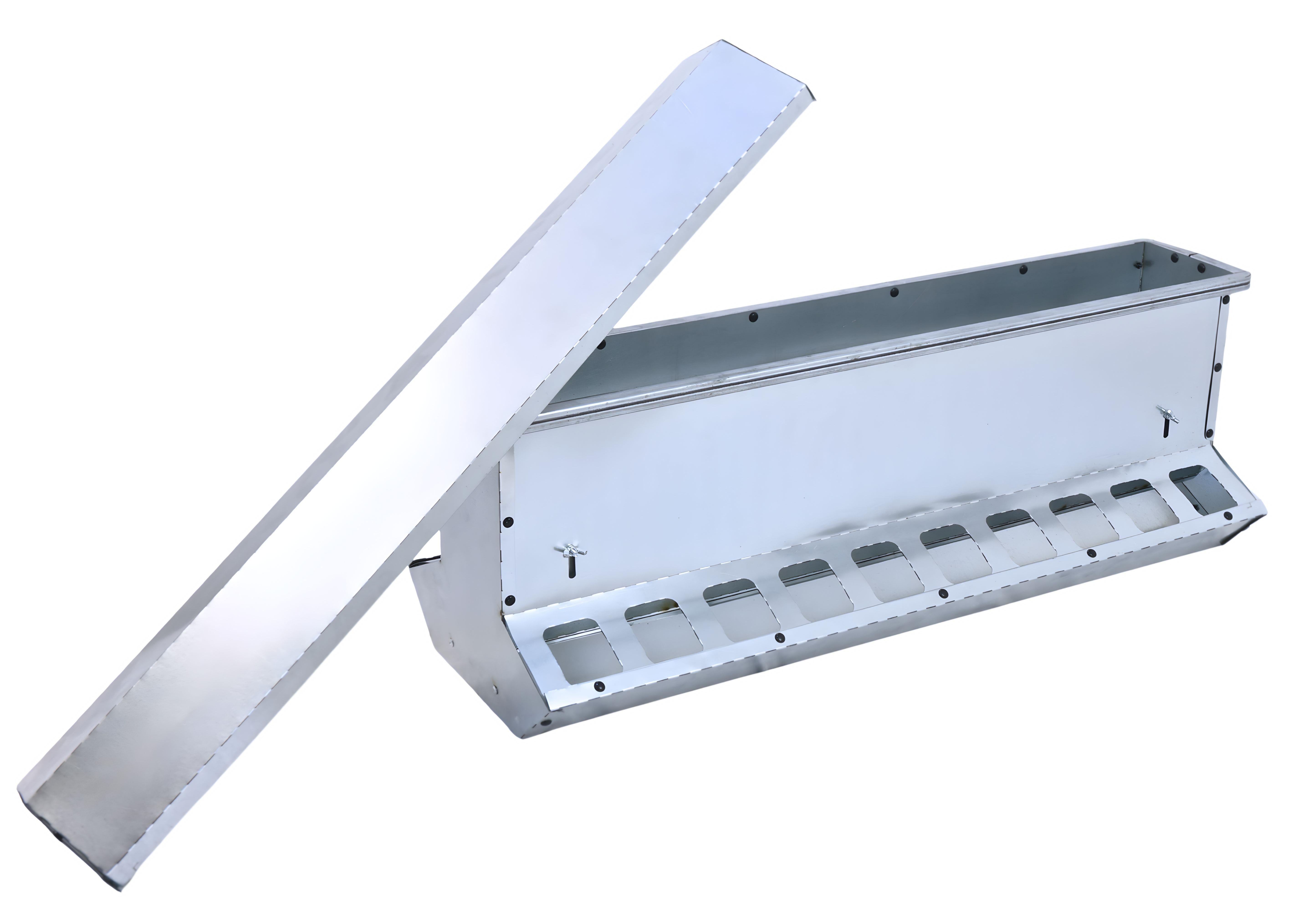 Кормушка бункерная двухсторонняя "Нетпотерь 25-2"  фронт кормления на 20 голов. Фото 5