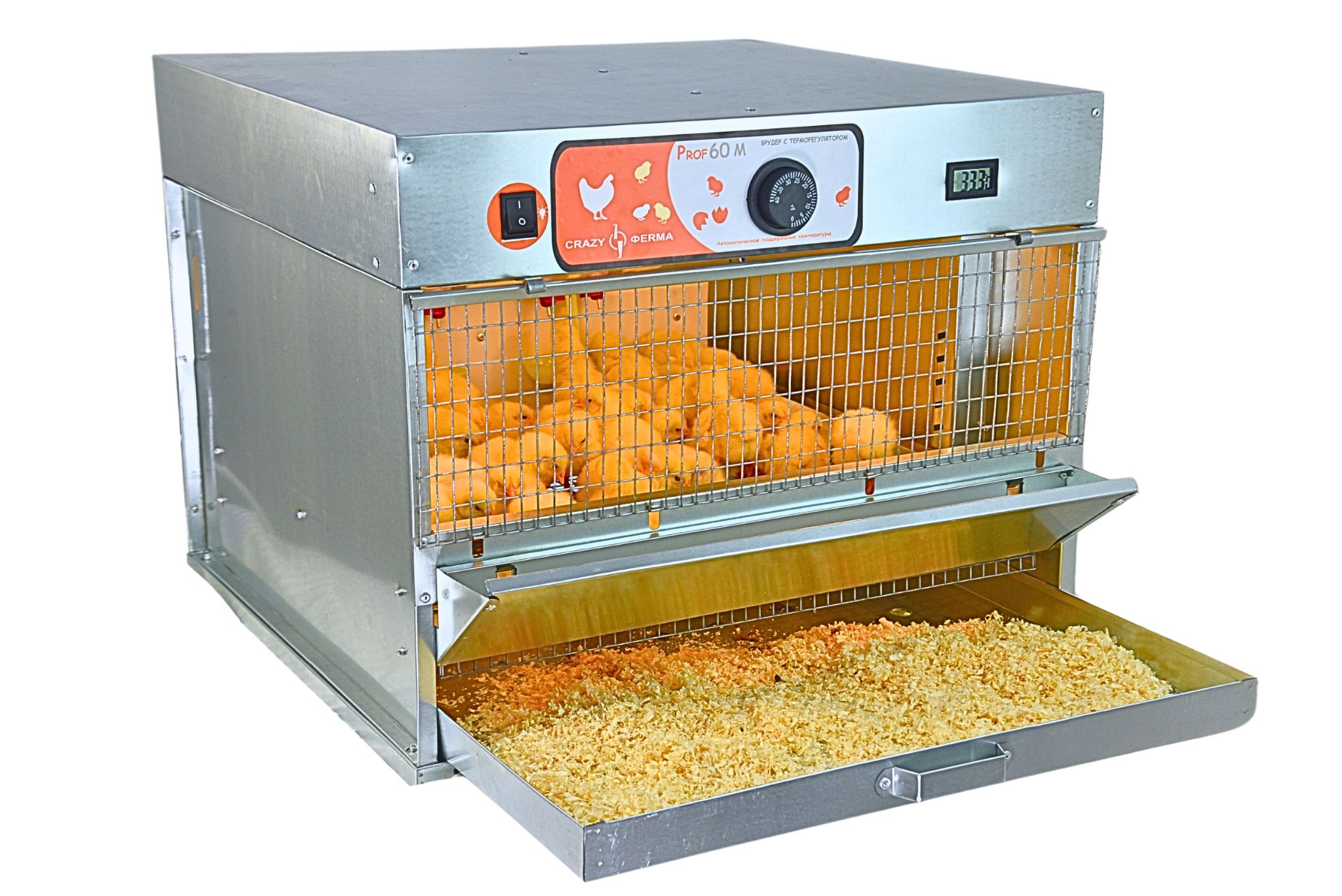 Брудер для цыплят "Проф 60 ЗM" с механическим терморегулятором корпус оцинковка. Фото 15
