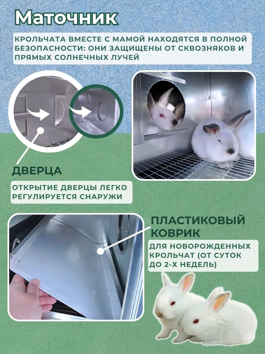 Утепленный отапливаемый крольчатник "Бестселлер" М-12. Фото 4