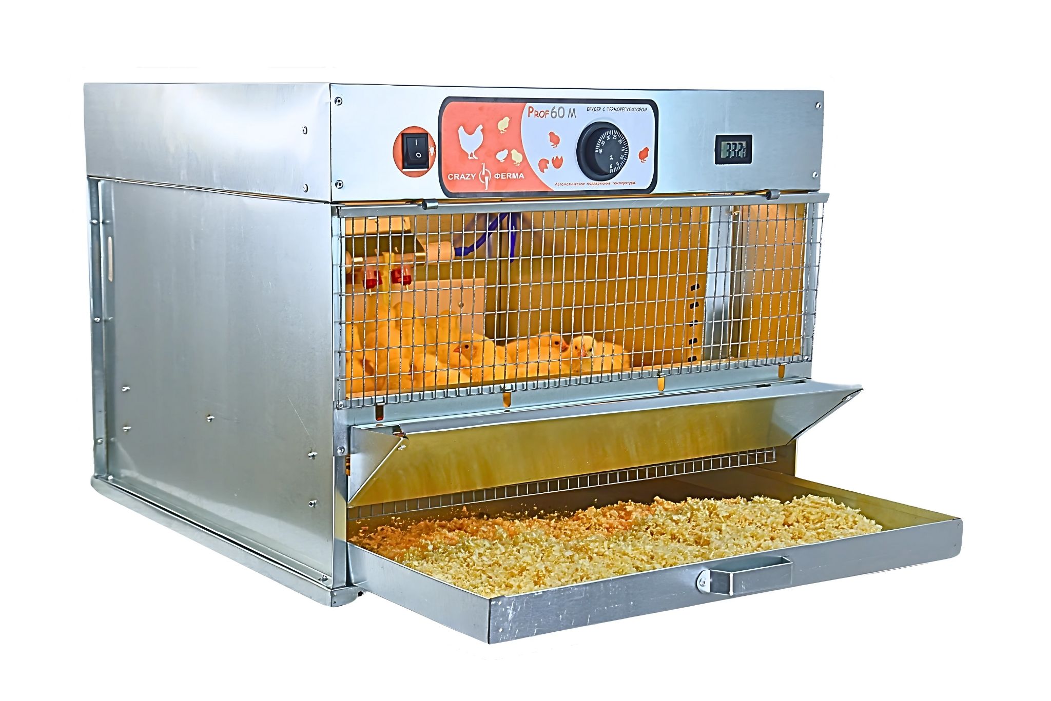 Брудер для цыплят "Проф 60 ЗM" с механическим терморегулятором корпус оцинковка. Фото 9