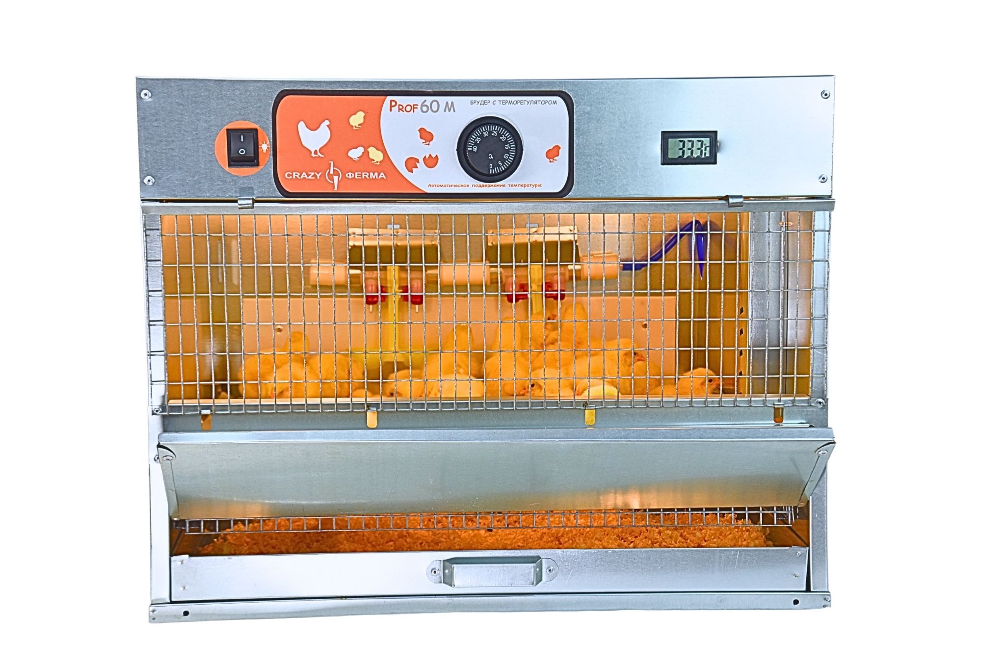Брудер для цыплят "Проф 60 ЗM" с механическим терморегулятором корпус оцинковка. Фото 13