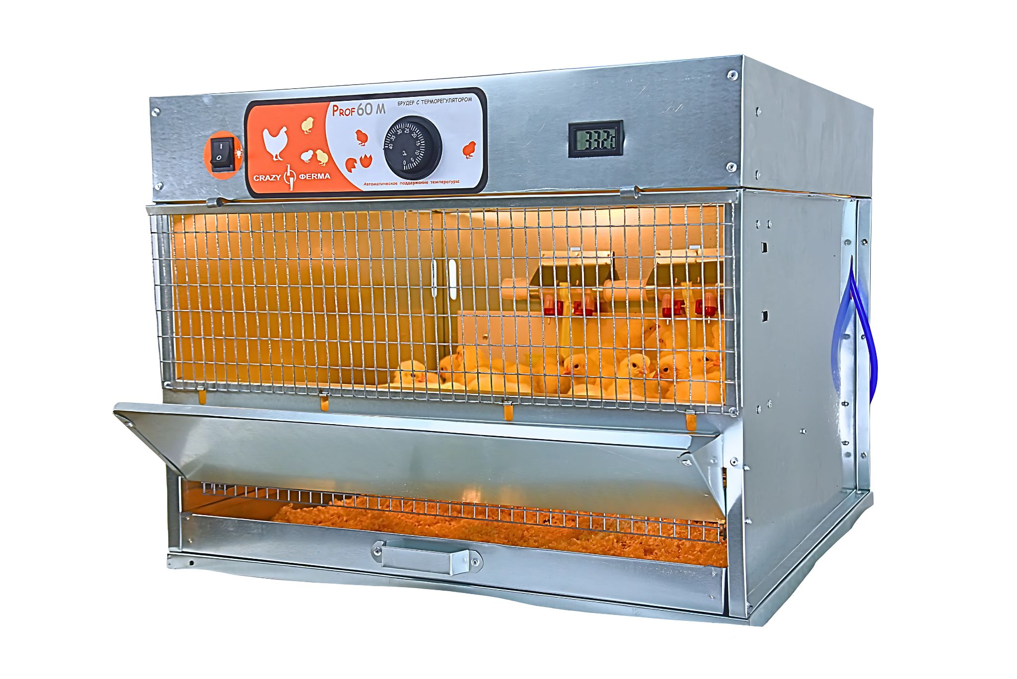 Брудер для цыплят "Проф 60 ЗM" с механическим терморегулятором корпус оцинковка. Фото 11