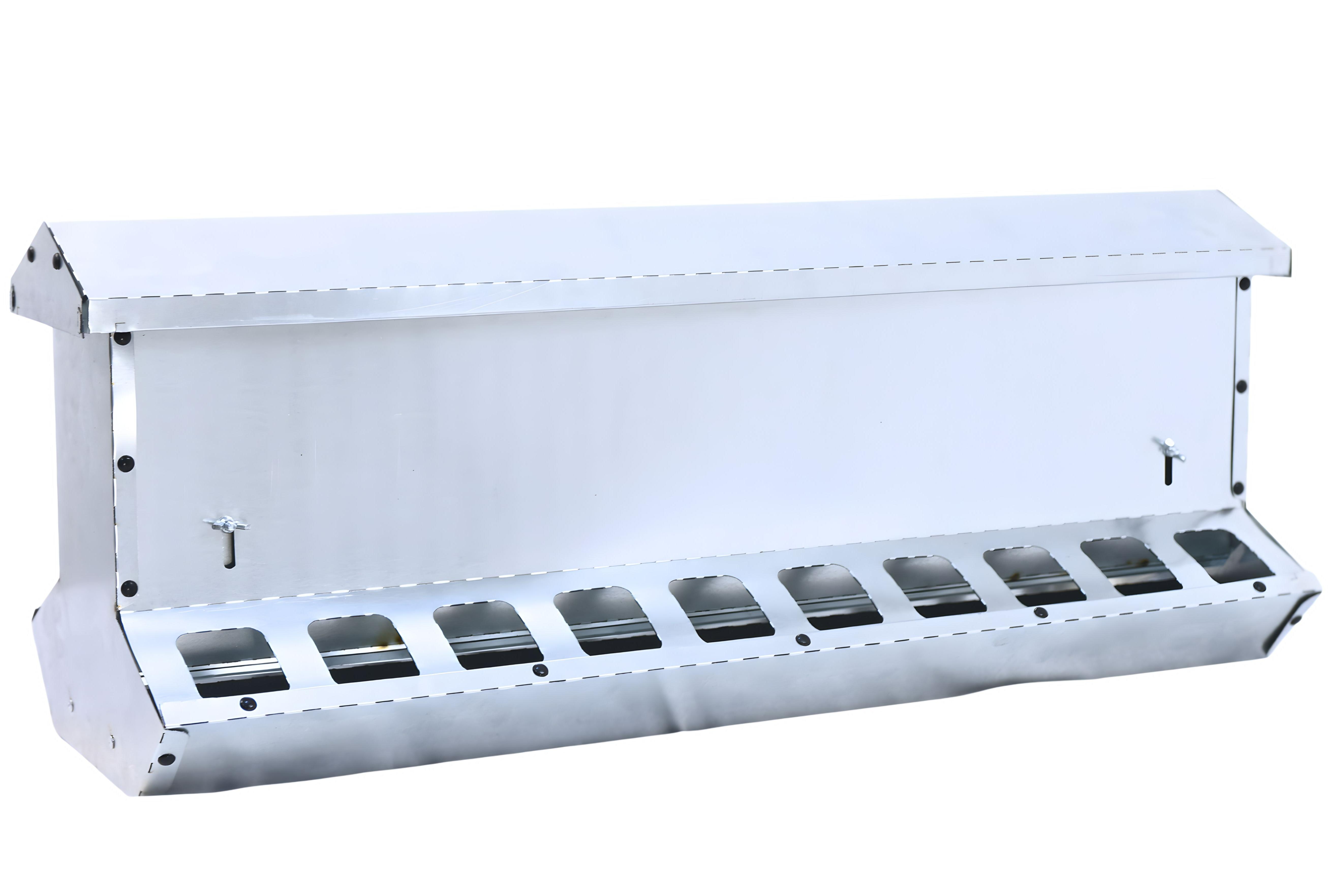 Кормушка бункерная двухсторонняя "Нетпотерь 25-2"  фронт кормления на 20 голов. Фото 2