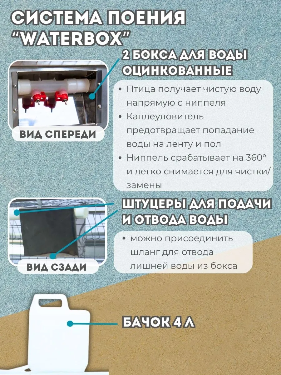 Клетка для перепелов "База-сетка" на 275 голов "МультиПро". Фото 3