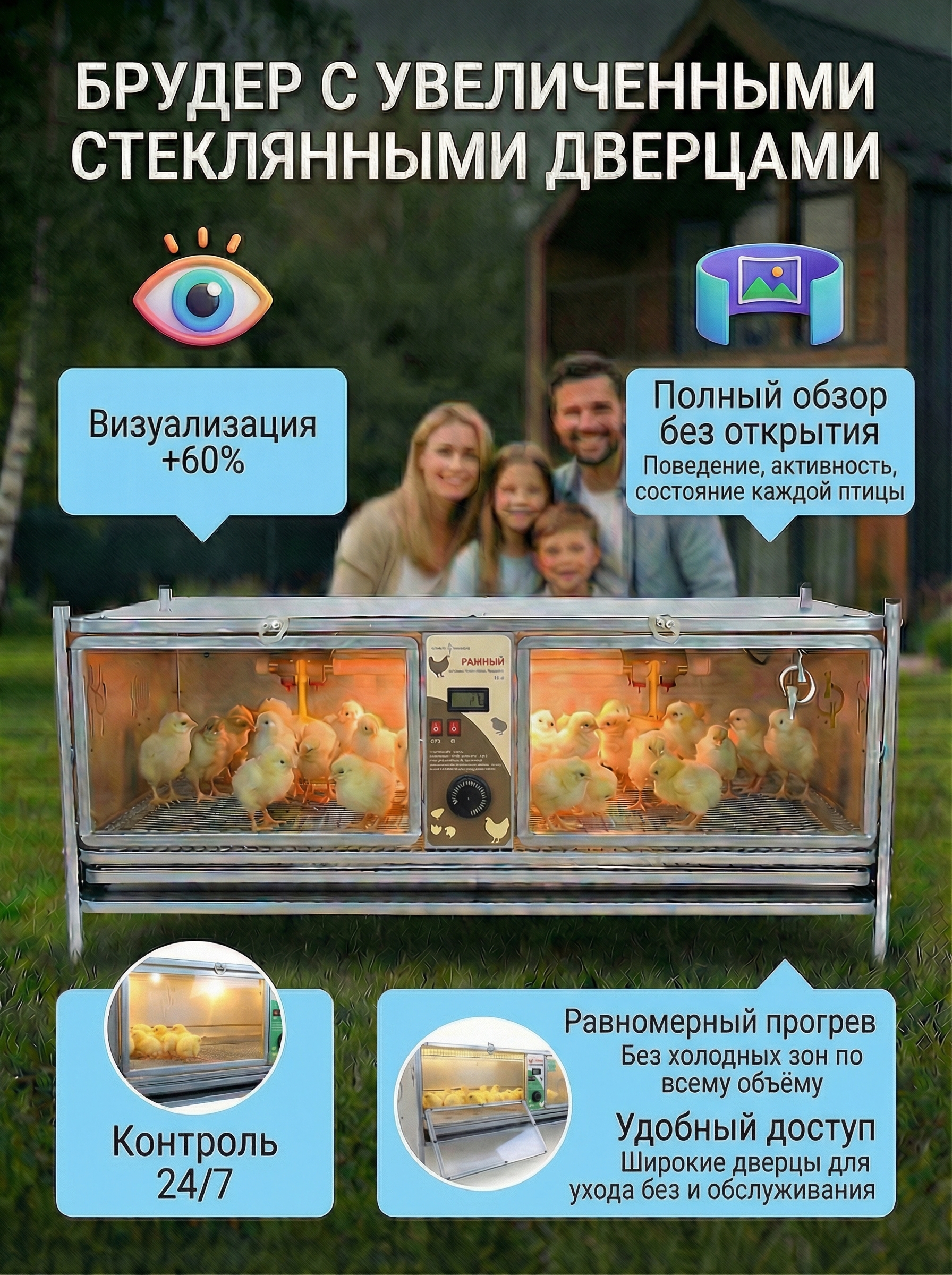 Рамный автоматический брудер 0712 Стандарт. Фото 6