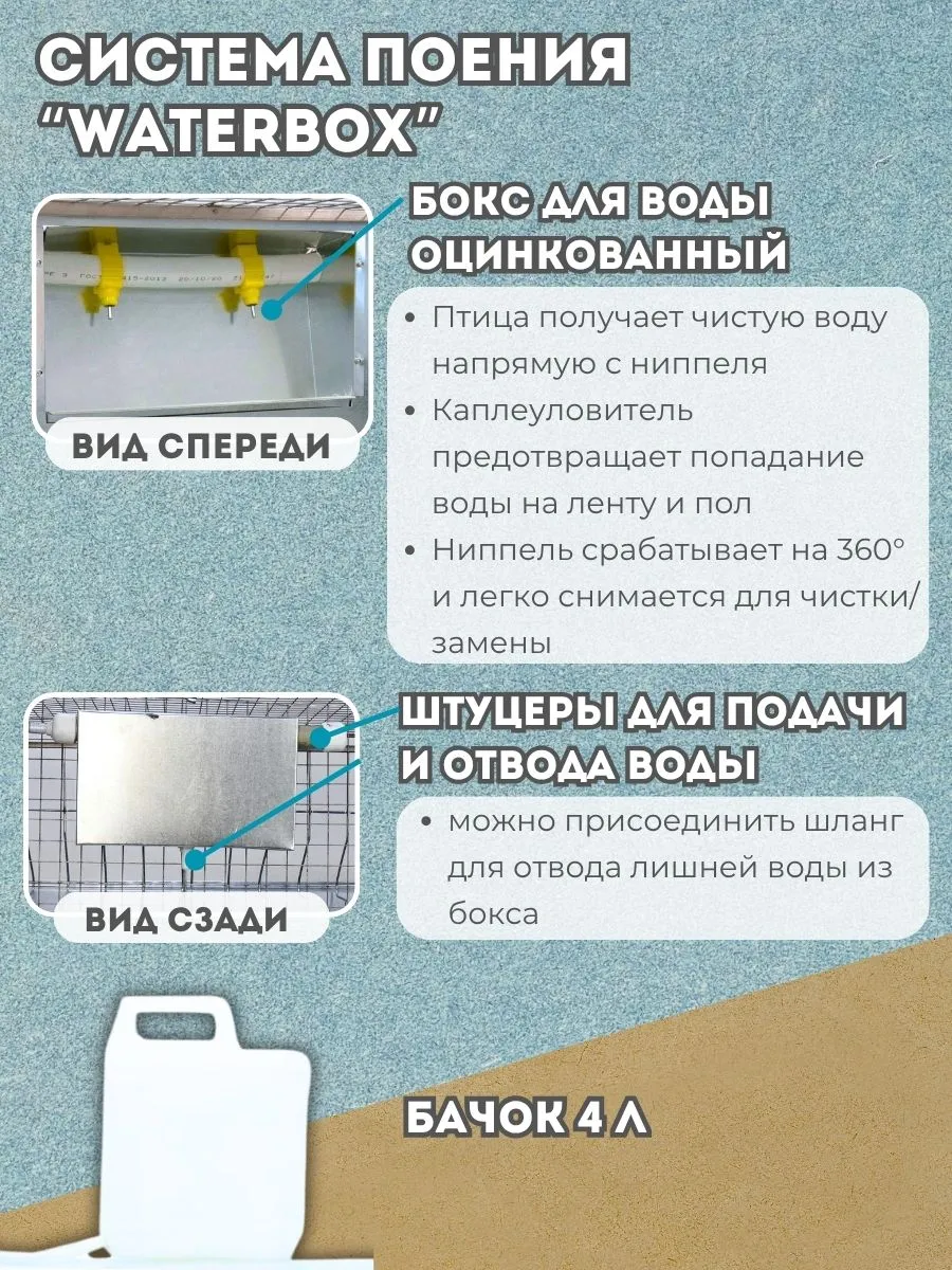 Клетка для кур-несушек  "База-сетка" 1-12 "МультиПро". Фото 4