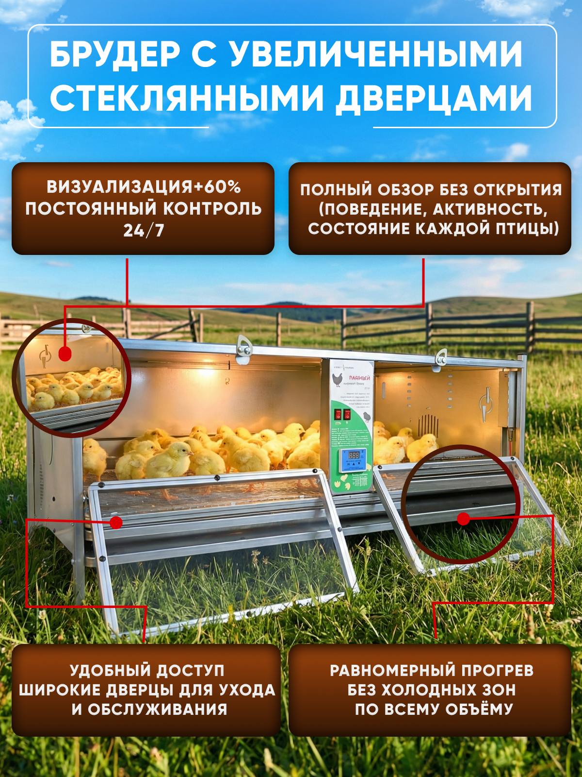 Рамный цифровой брудер 0715 Стандарт. Фото 3