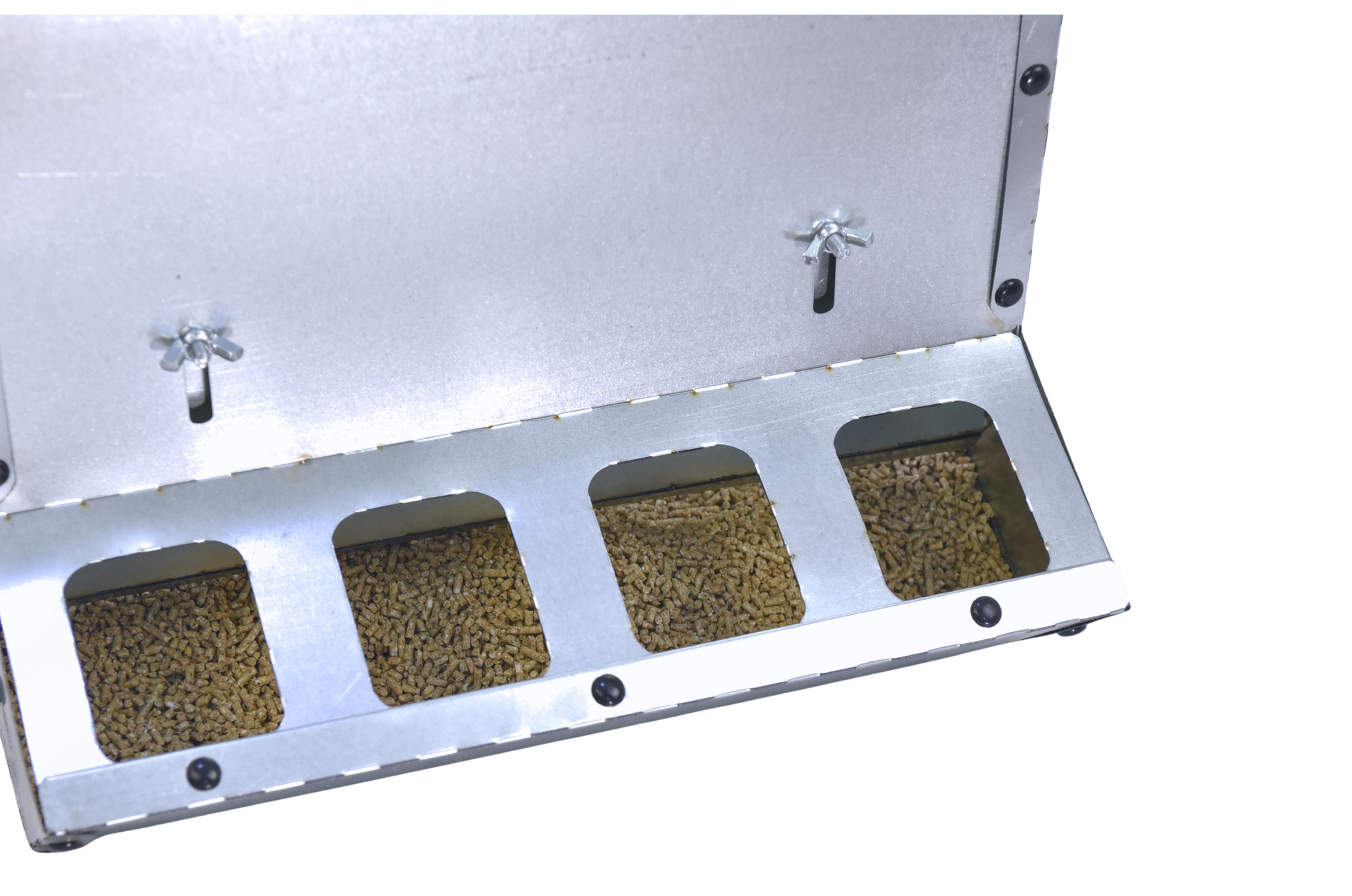 Кормушка бункерная двухсторонняя "Нетпотерь 25-2"  фронт кормления на 20 голов. Фото 13