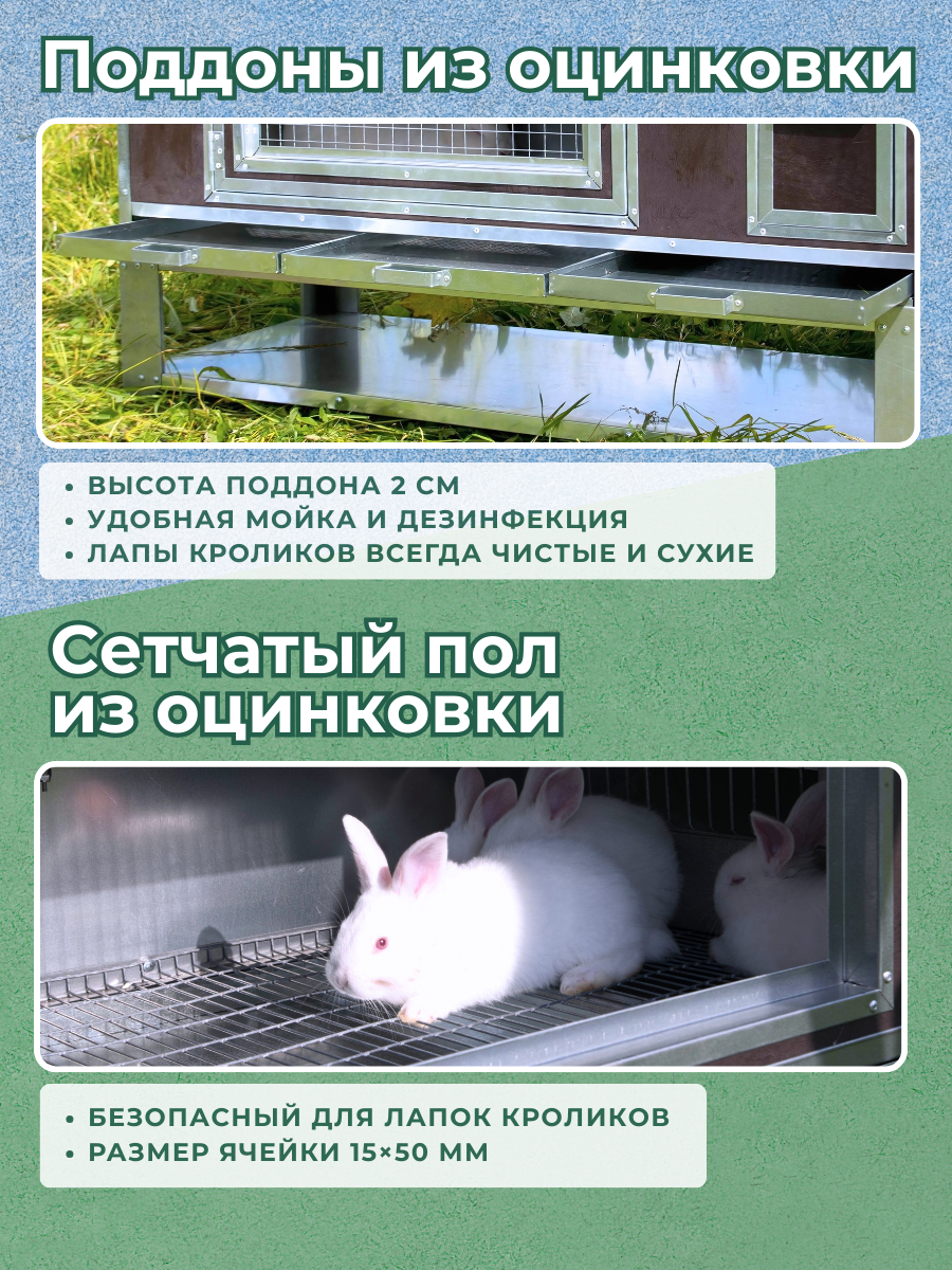 Утепленный отапливаемый крольчатник "Бестселлер" О-12. Фото 5