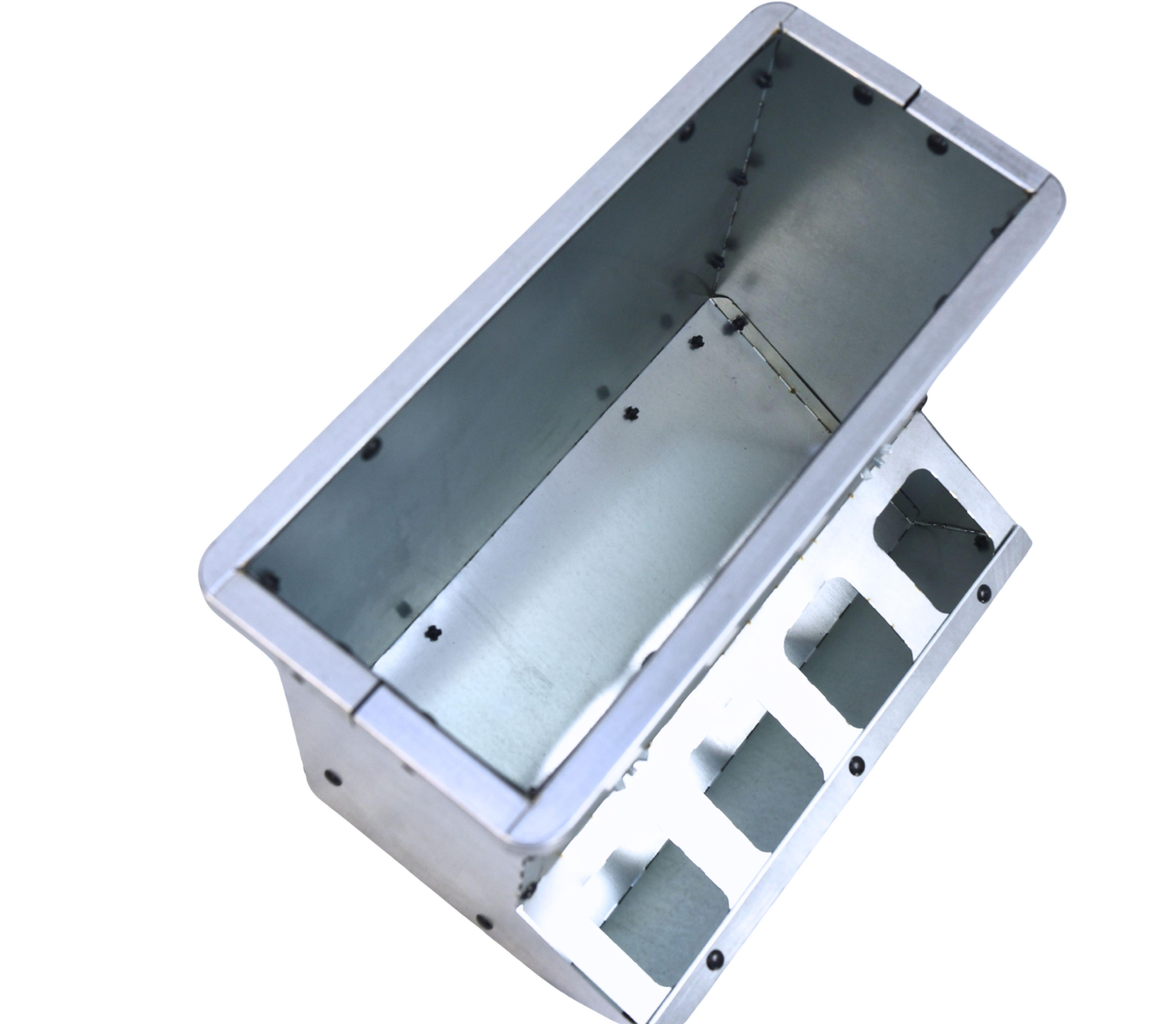 Кормушка бункерная односторонняя "Нетпотерь 10-1" фронт кормления на 4 головы. Фото 10