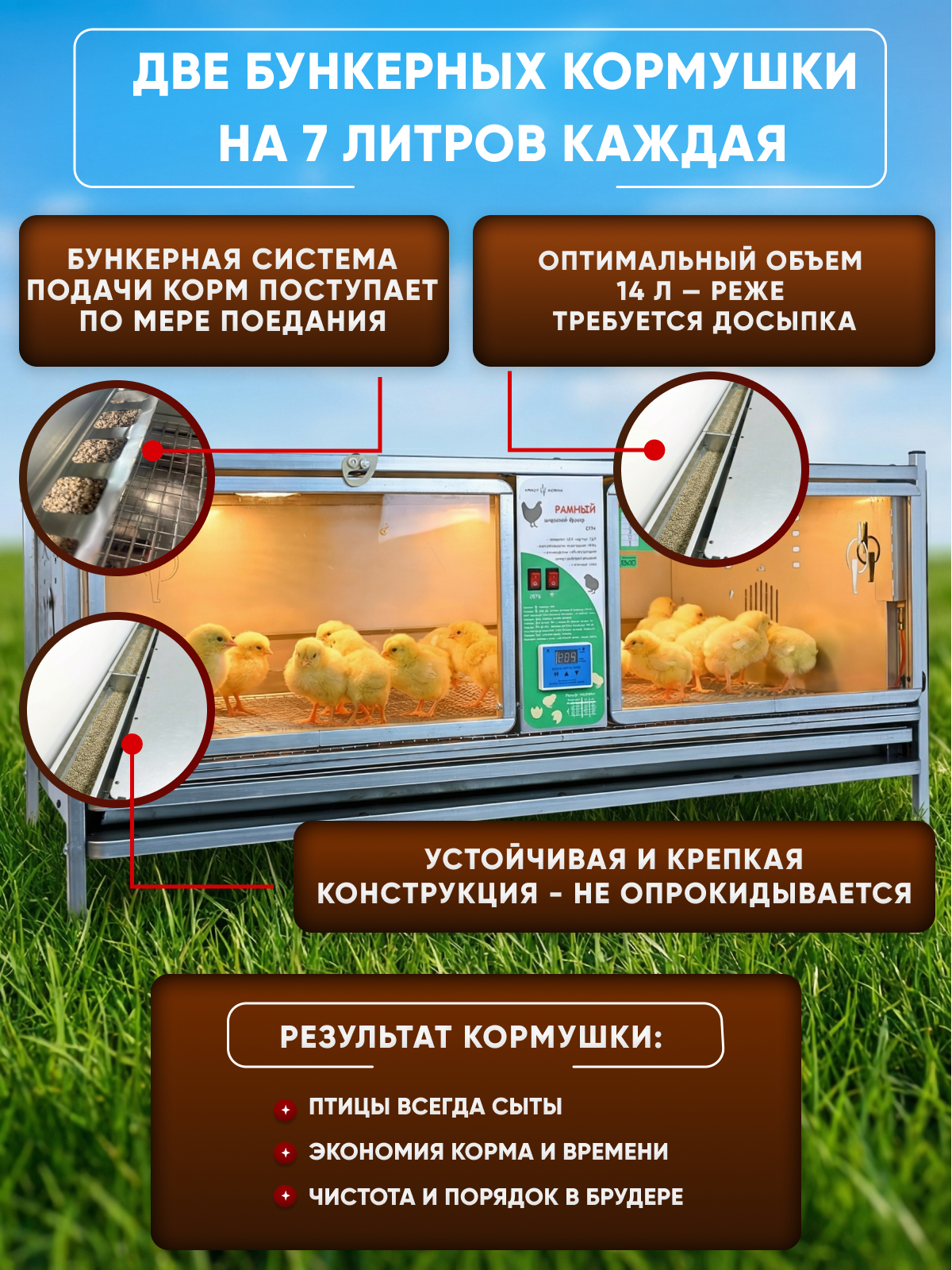 Рамный цифровой брудер 0715 Стандарт. Фото 5