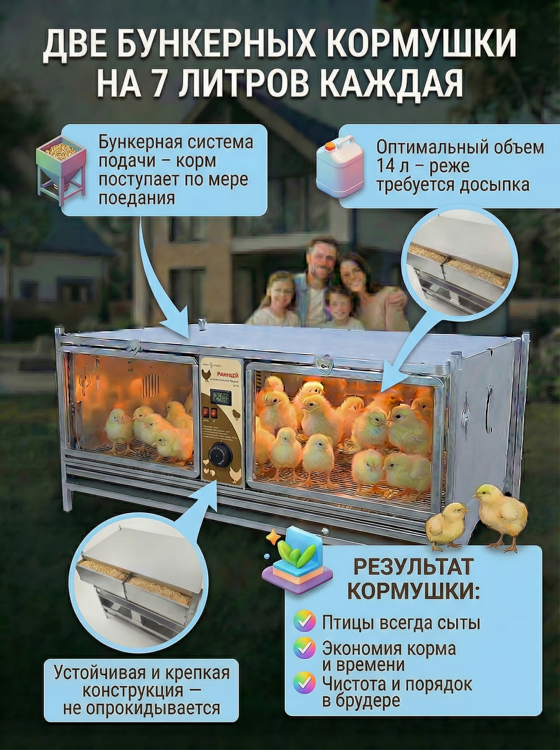 Рамный автоматический брудер 0712 Стандарт. Фото 4