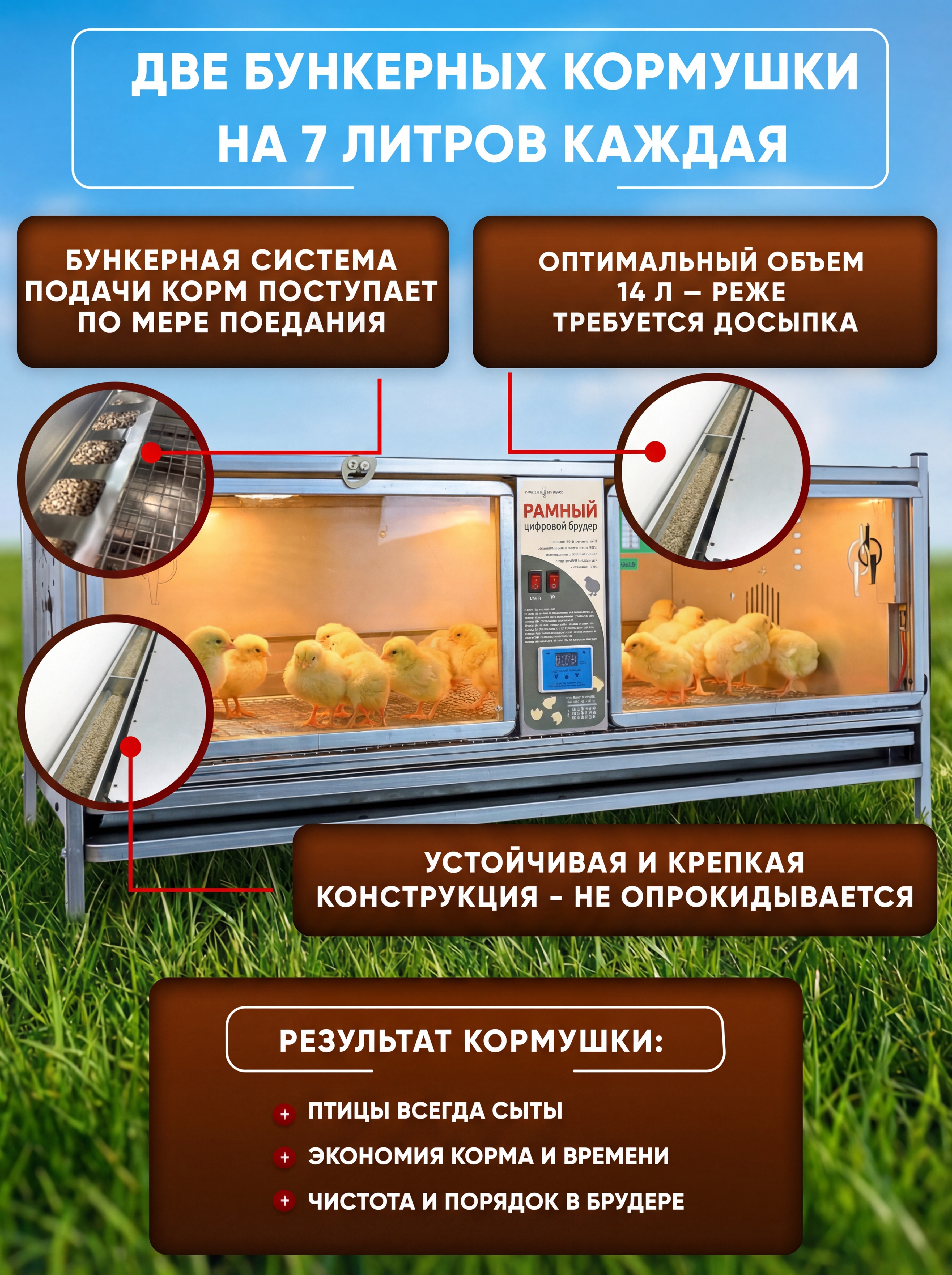 Рамный цифровой брудер 0716 Престиж. Фото 2