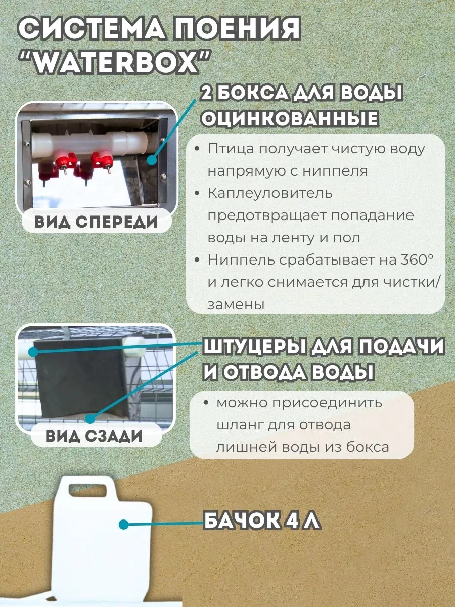 Клетка для перепелов "Люкс-сетка" на 165 голов "МультиПро". Фото 3 Клетка для перепелов "Люкс-сетка" на 165 голов "МультиПро". Фото 3