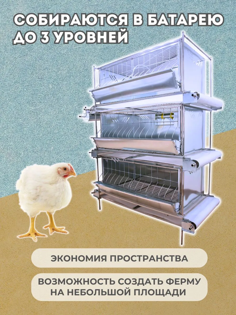 Клетка для бройлеров "Люкс-сетка" 3-12 "МультиПро". Фото 5
