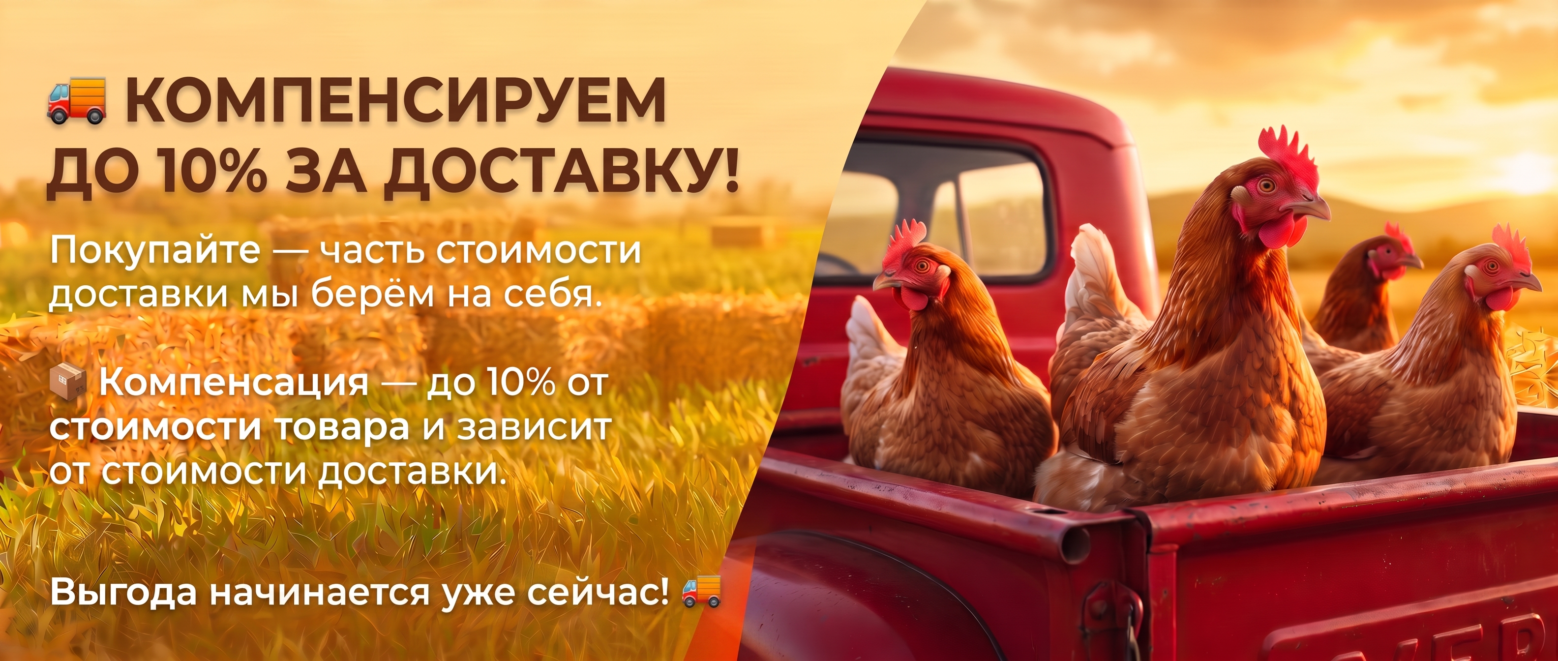АКЦИЯ! КОМПЕНСИРУЕМ ДО 10% ЗА ДОСТАВКУ! АКЦИЯ! КОМПЕНСИРУЕМ ДО 10% ЗА ДОСТАВКУ!