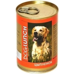 Дог Ланч консервы для собак цыпленок в желе 750 гр.